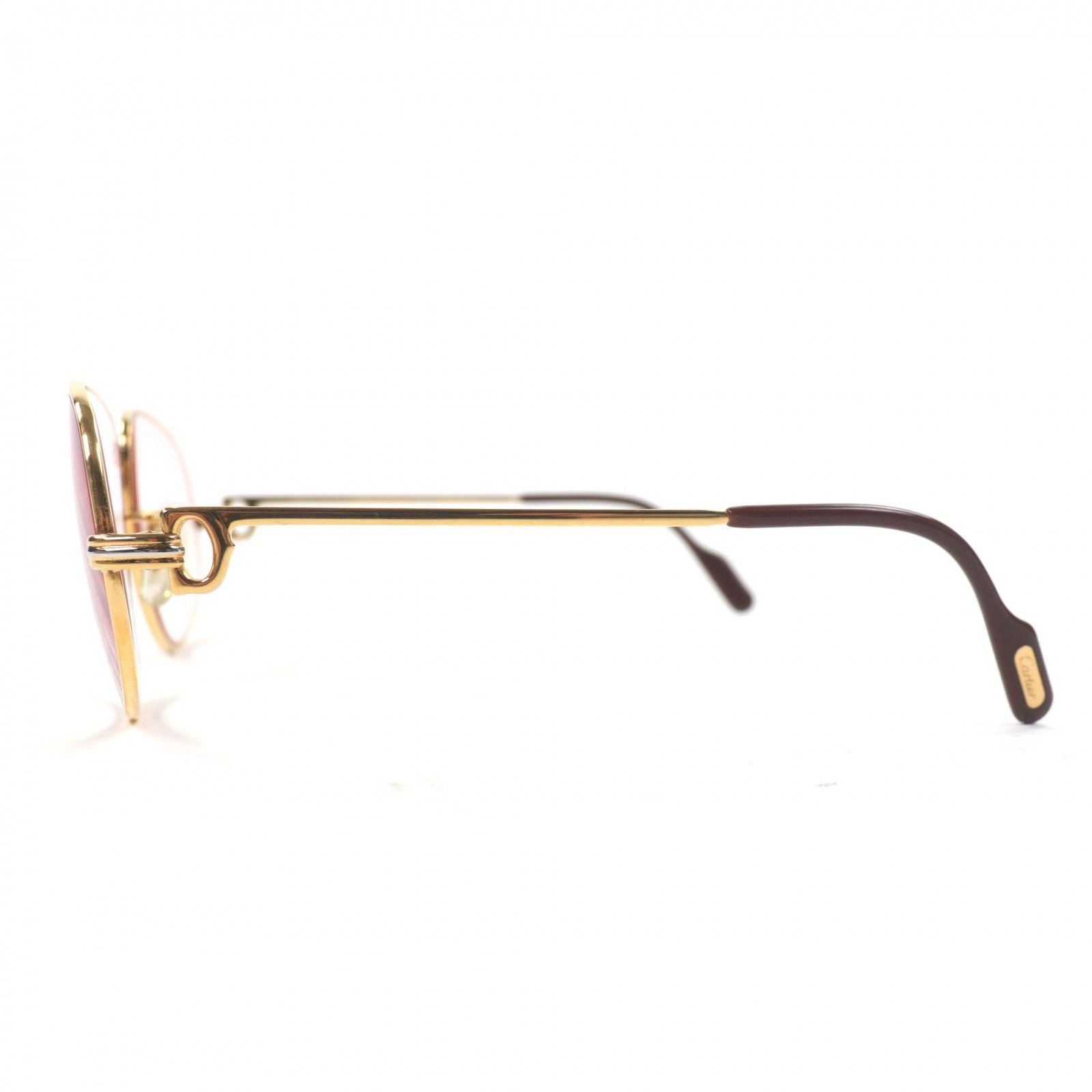 Cartier Cartier Cartier Trinity Logo Sunglasses Metal Sunglasses DUTY FREE for USA Size ONE SIZE - 3 Thumbnail
