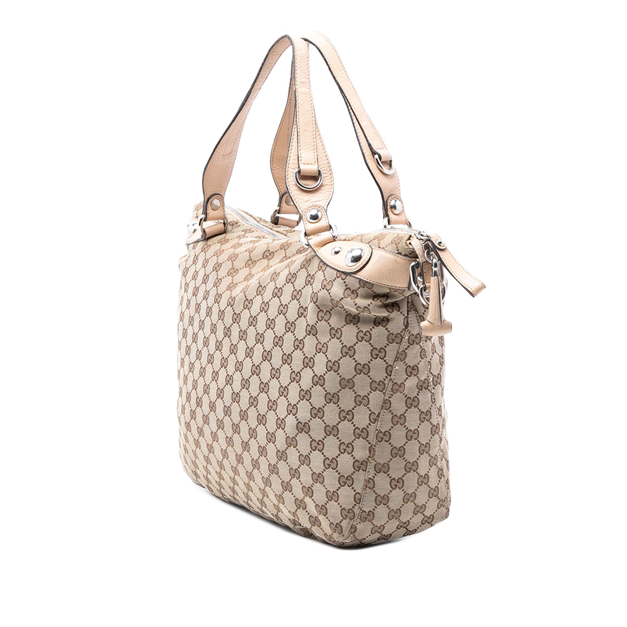 Large GG Canvas Icon Bit Satchel