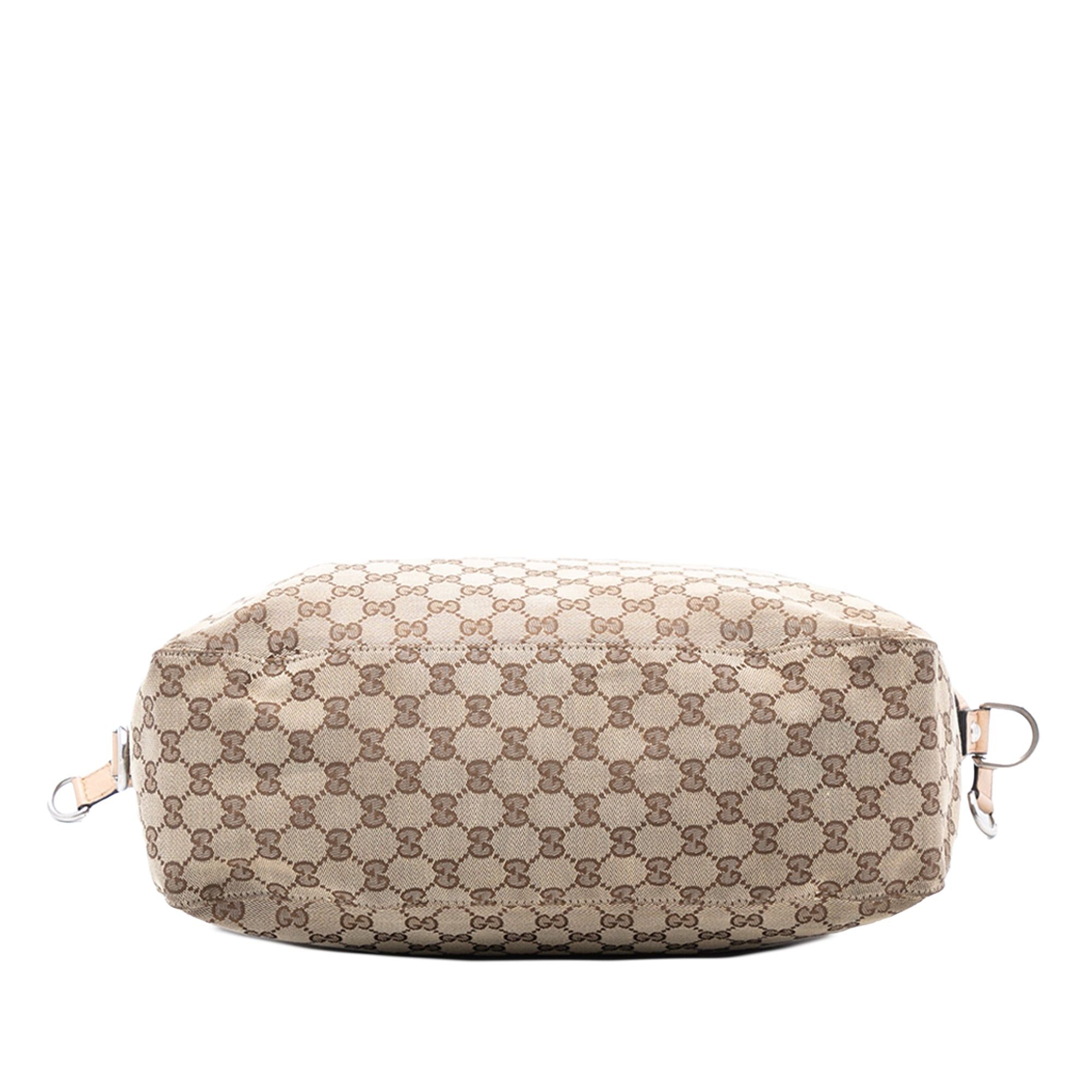 Large GG Canvas Icon Bit Satchel