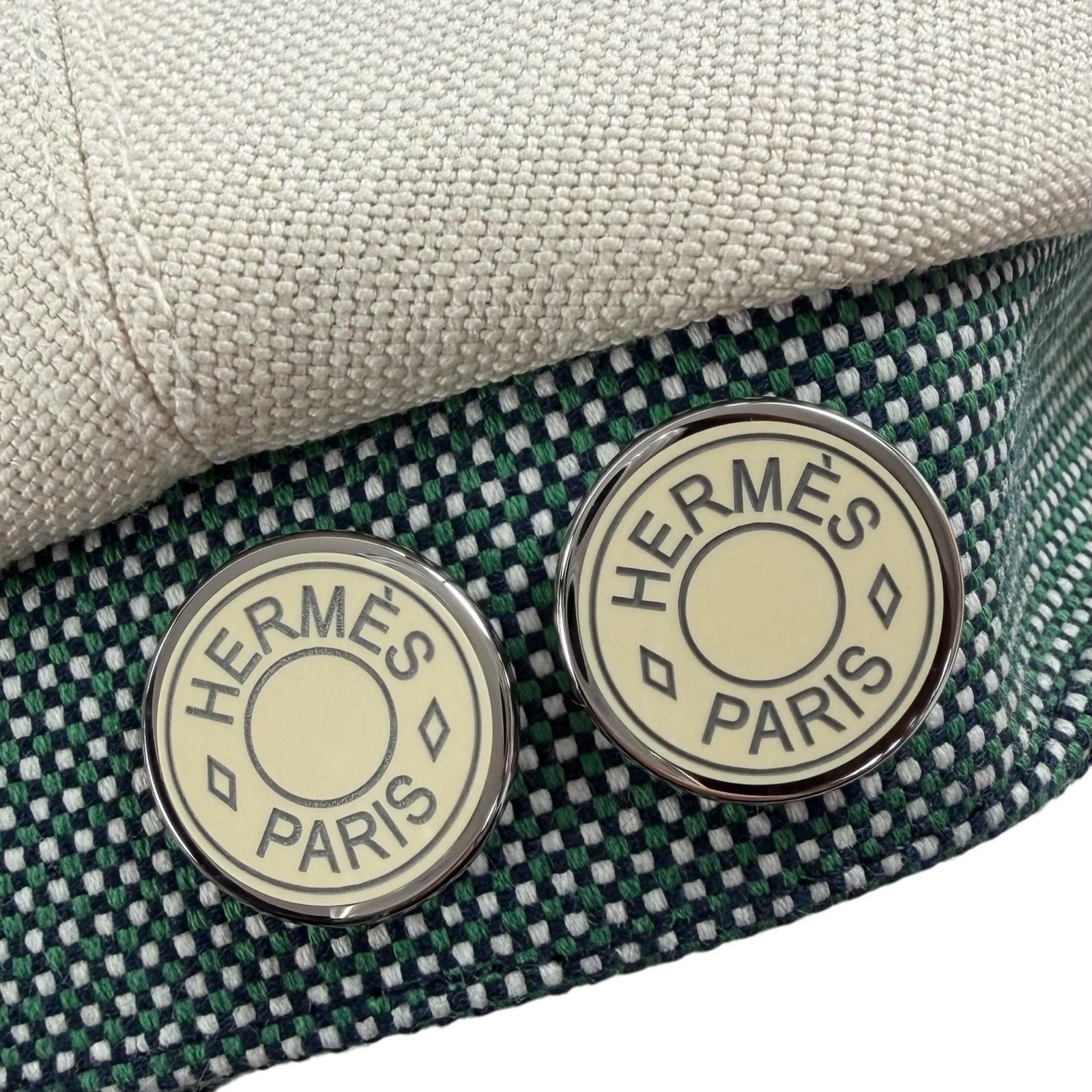 Hermes Hermes Hermès Casquette Kaval Pop Hemp Cap 59 Textile Hats DUTY FREE for USA Size ONE SIZE - 7 Thumbnail