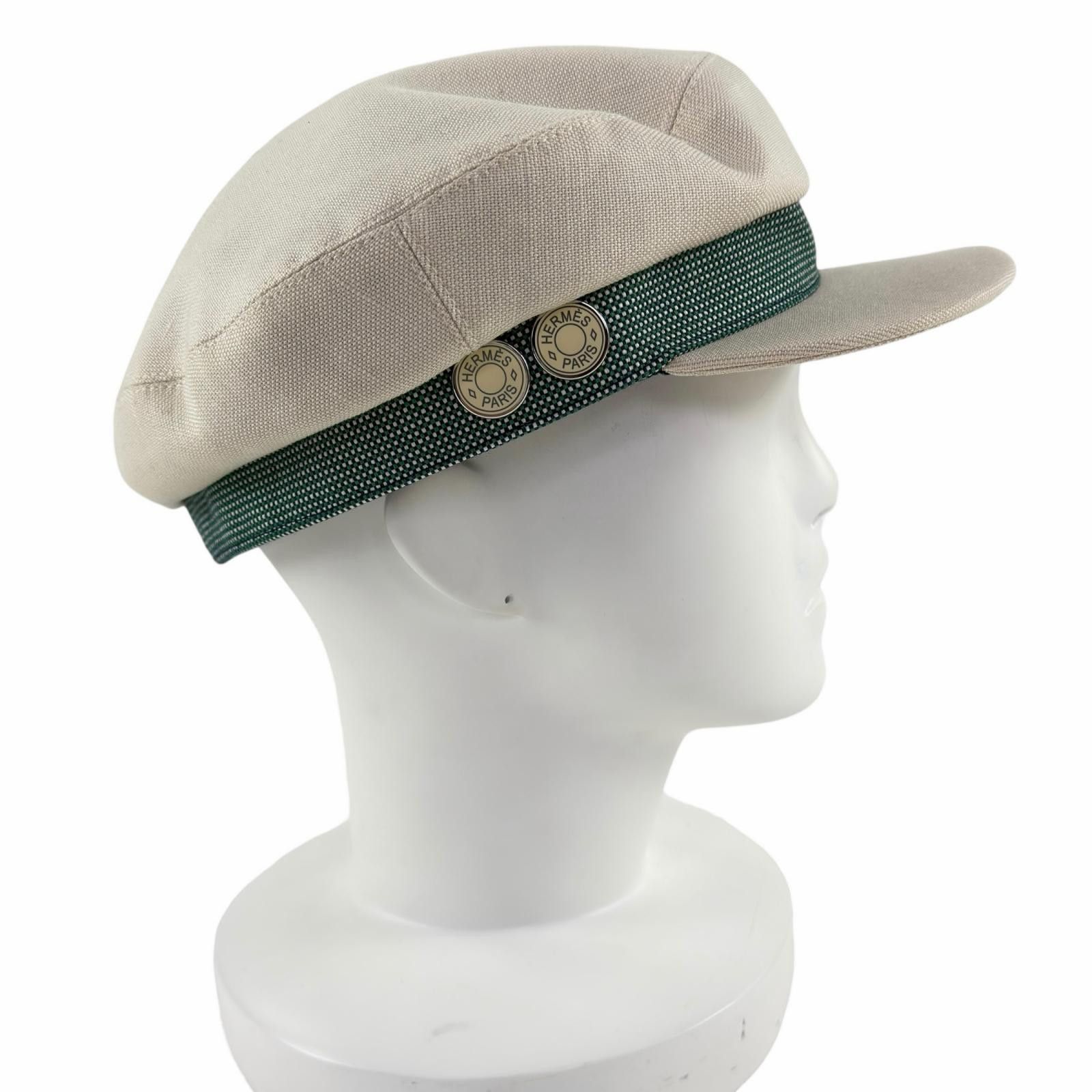 Hermes Hermes Hermès Casquette Kaval Pop Hemp Cap 59 Textile Hats DUTY FREE for USA Size ONE SIZE - 5 Thumbnail