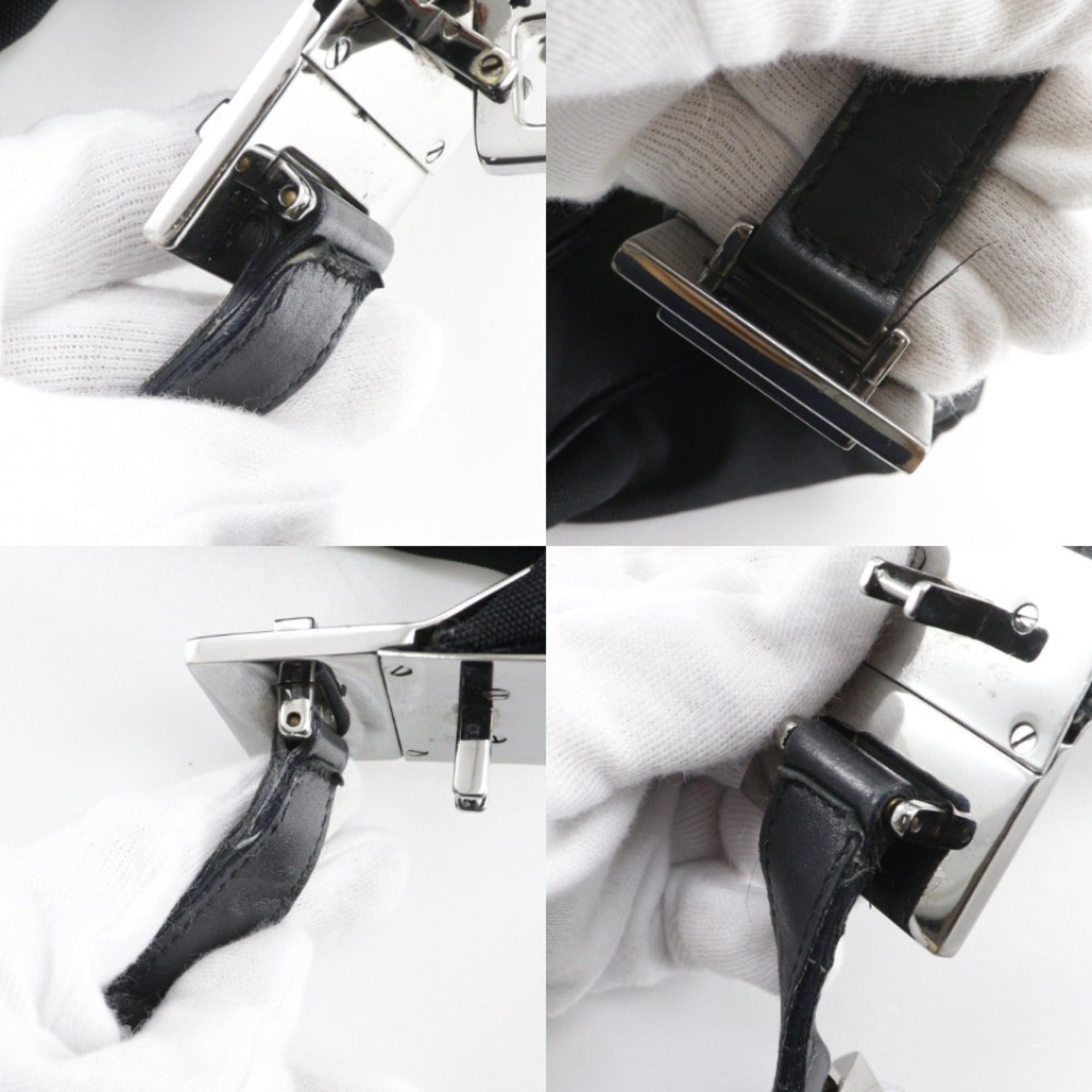 Gucci Gucci Shoulder Bag 001.3341.3444 Nylon Canvas Black A5 Women's Size ONE SIZE - 8 Thumbnail