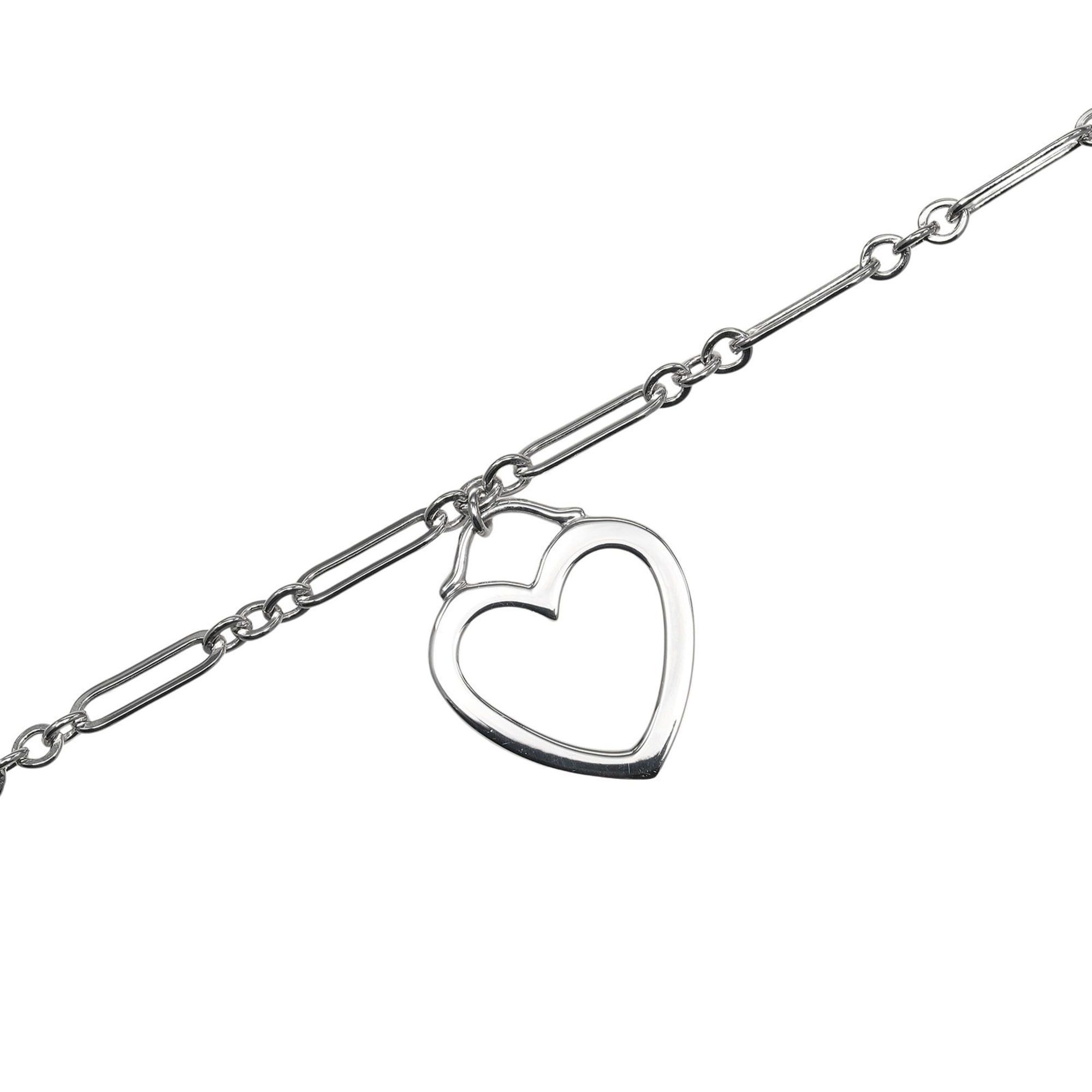Tiffany & Co. Tiffany & Co. Sentimental Heart Bracelet, 18K White Gold, Approx. 4.37g Size ONE SIZE - 6 Thumbnail