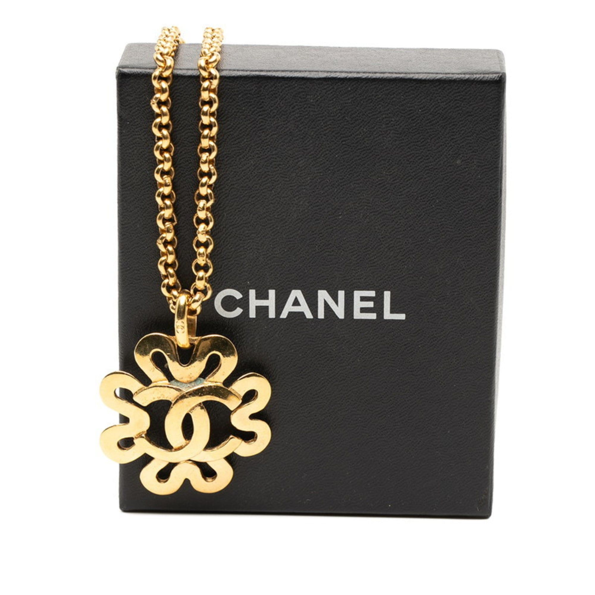 Chanel CHANEL Coco Mark Vintage Necklace Gold Plated Women's Size ONE SIZE - 5 Thumbnail