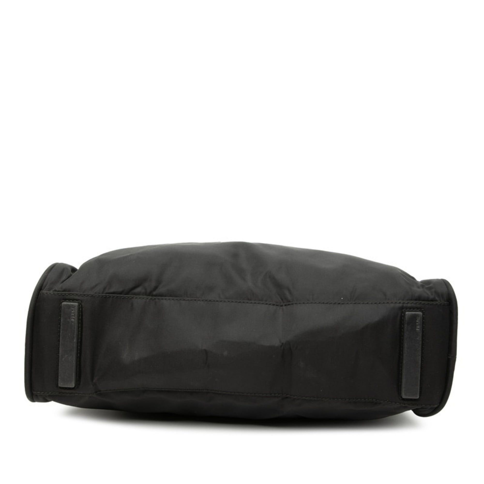 Prada Prada Triangle Logo Plate Tote Bag Shoulder Black Nylon Women's PRADA Size ONE SIZE - 3 Thumbnail