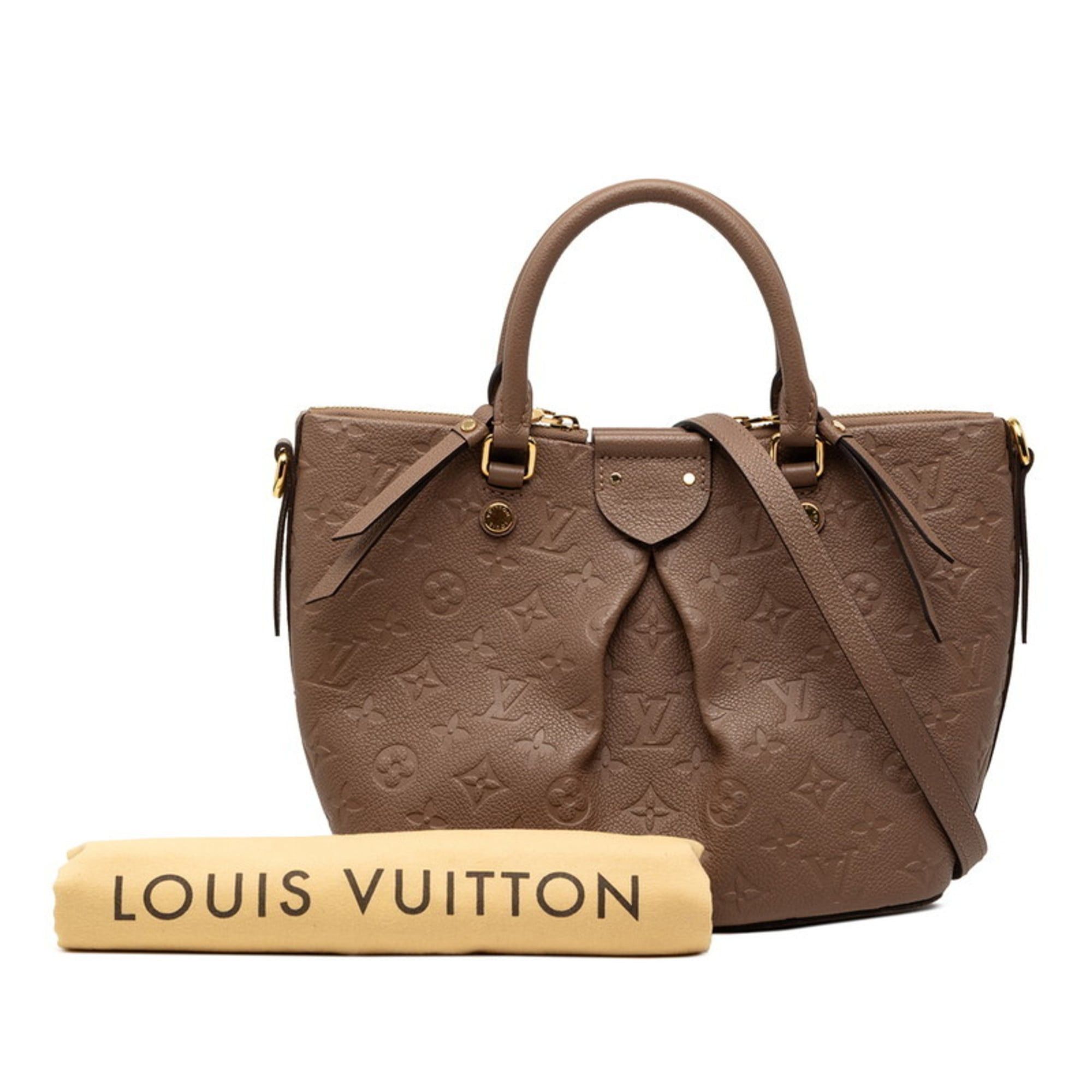 Louis Vuitton Louis Vuitton Monogram Empreinte Mazarine PM Handbag/Shoulder Bag, 2-Way, M50709, Taupe Leather, Women's, LOUIS VUITTON Size ONE SIZE - 7 Thumbnail