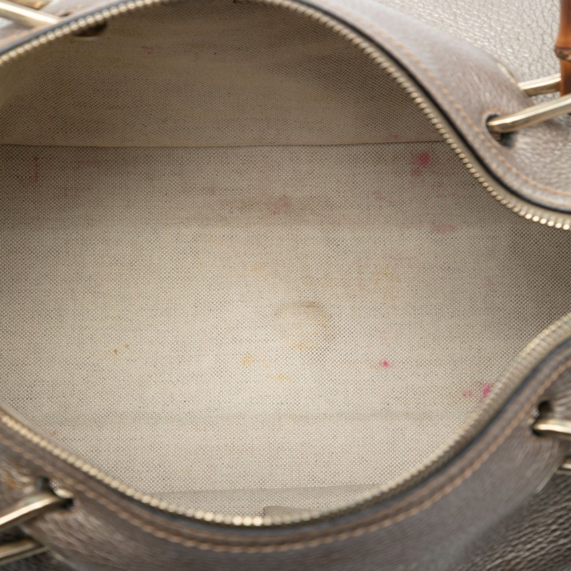 Gucci Medium Calfskin Bamboo Shopper Boston Bag Size ONE SIZE - 4 Thumbnail