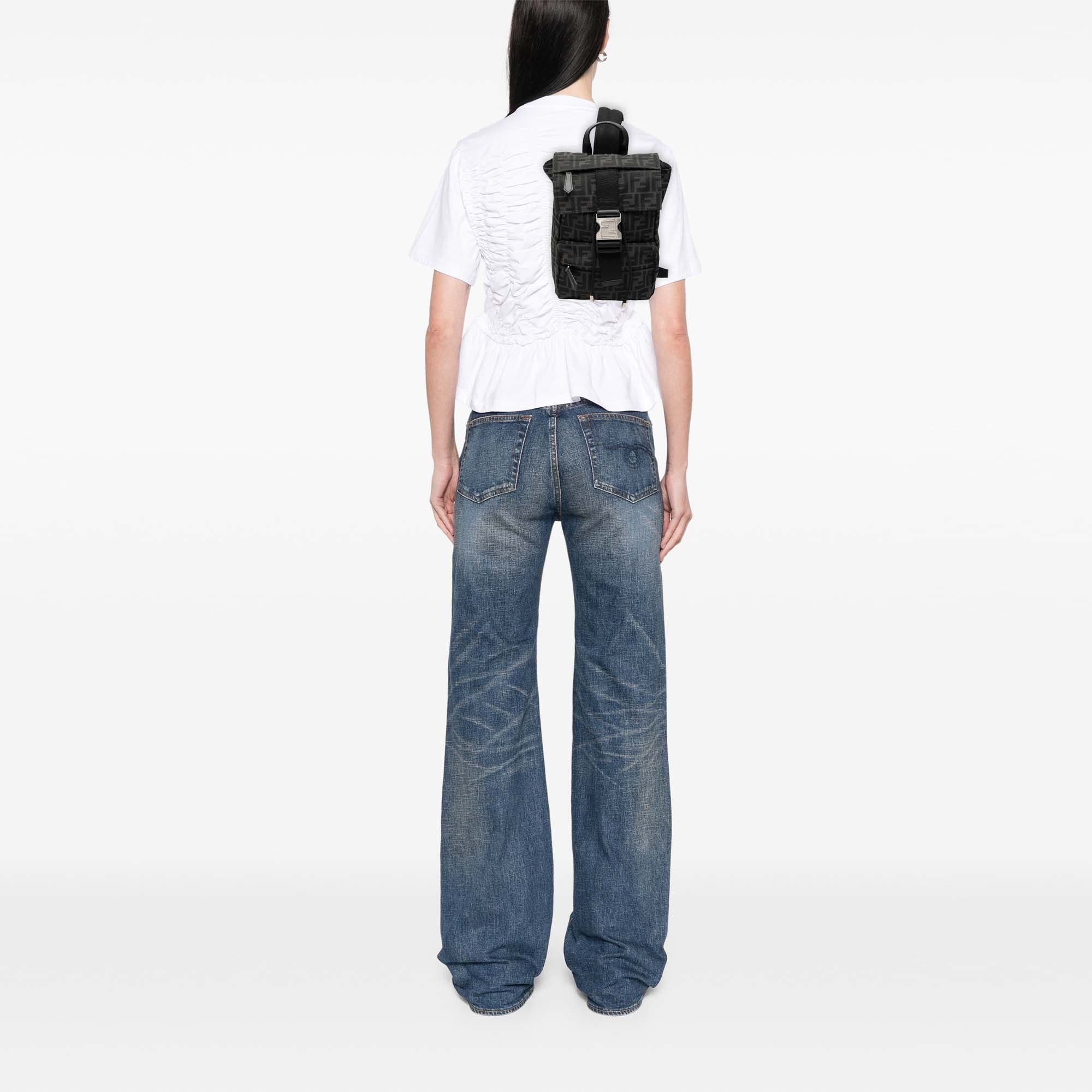 Fendi Small Zucca Canvas Fendiness Backpack Size ONE SIZE - 7 Thumbnail