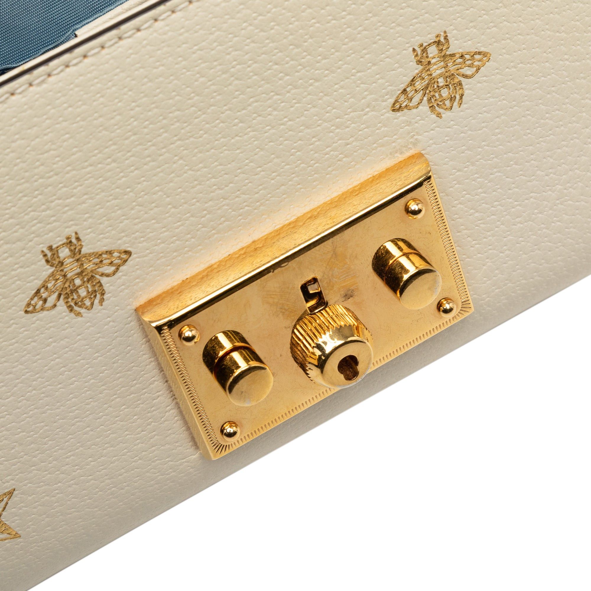 Gucci Small Leather Bee Star Padlock Crossbody Size ONE SIZE - 7 Thumbnail