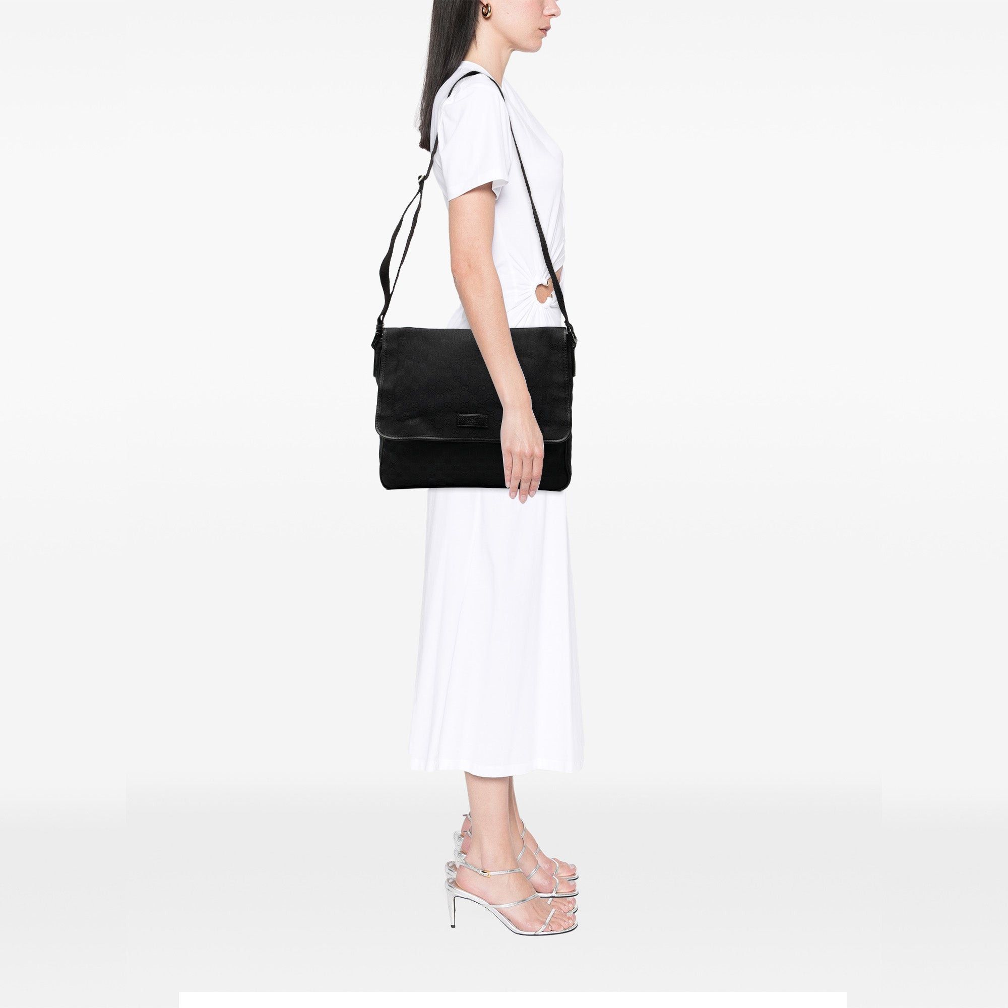 Gucci GG Canvas Flap Messenger Bag Size ONE SIZE - 7 Thumbnail