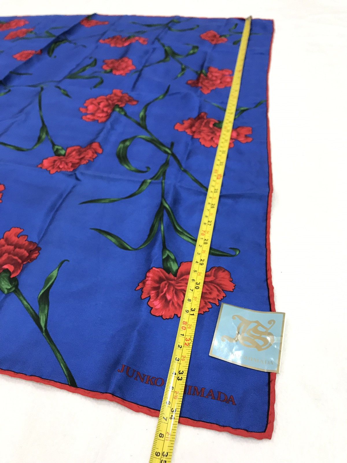 Japanese Brand JUNKO SHIMADA FLORAL SILK SCARF Size ONE SIZE - 6 Thumbnail
