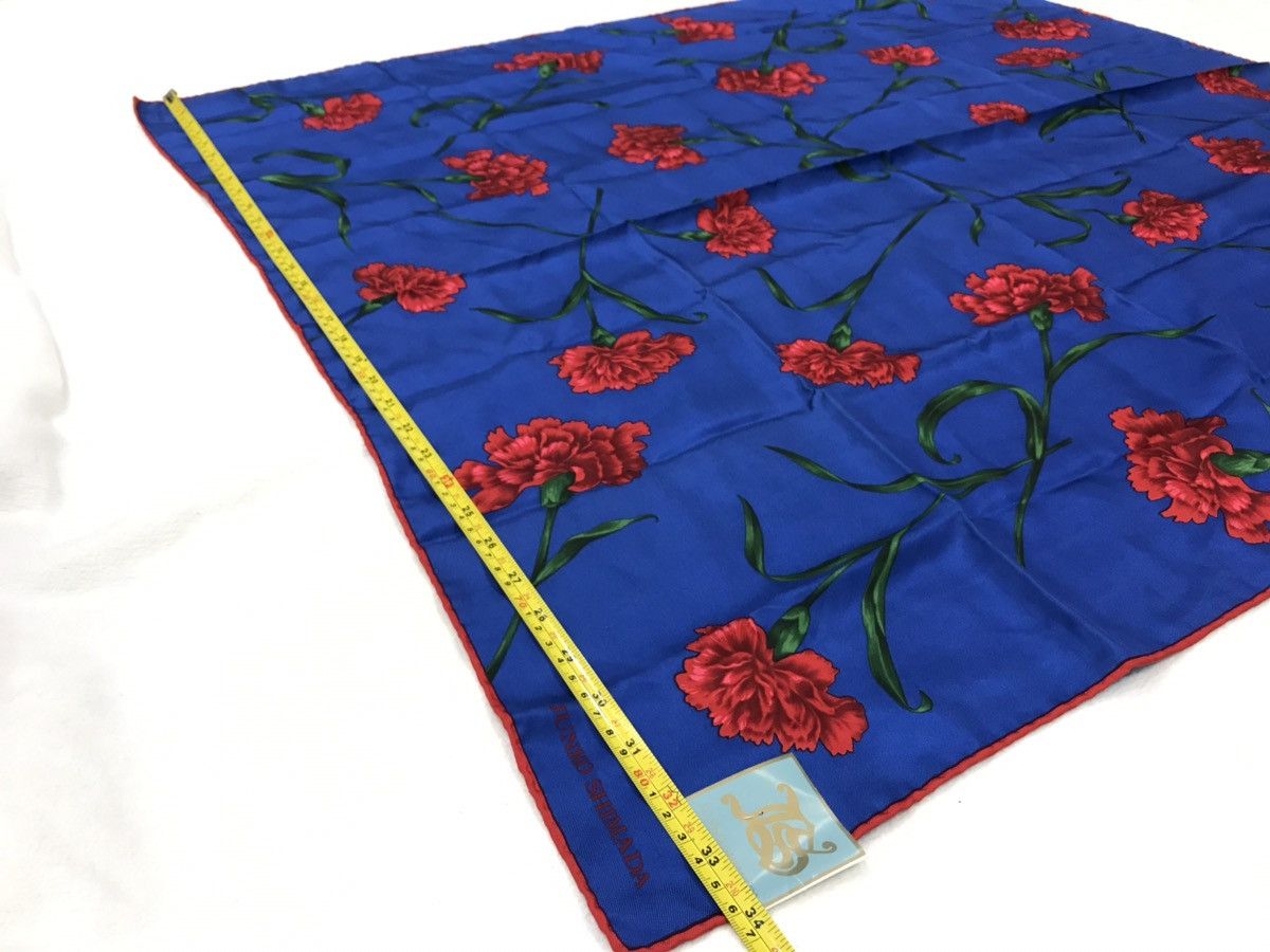 Japanese Brand JUNKO SHIMADA FLORAL SILK SCARF Size ONE SIZE - 5 Thumbnail