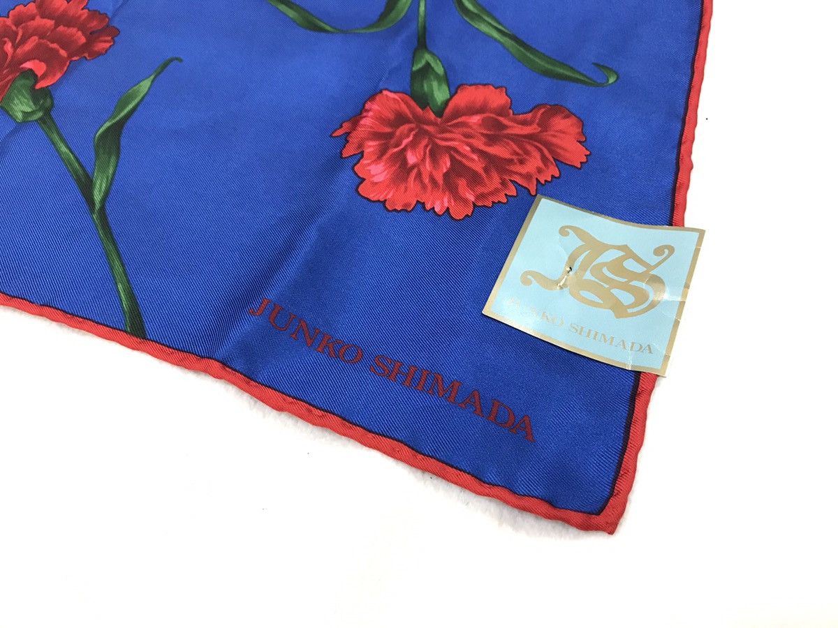 Japanese Brand JUNKO SHIMADA FLORAL SILK SCARF Size ONE SIZE - 2 Thumbnail