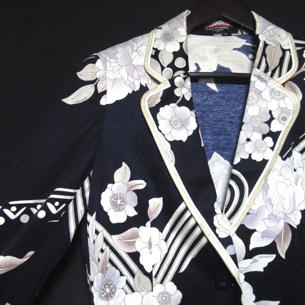 Other Leonard LEONARD FASHION Flower Print Tailored Jacket Textile Outerwear DUTY FREE for USA Size ONE SIZE - 3 Thumbnail