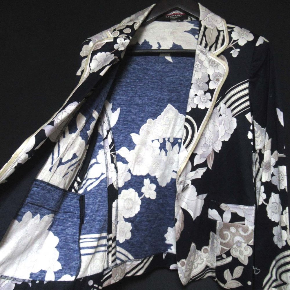 Other Leonard LEONARD FASHION Flower Print Tailored Jacket Textile Outerwear DUTY FREE for USA Size ONE SIZE - 4 Thumbnail