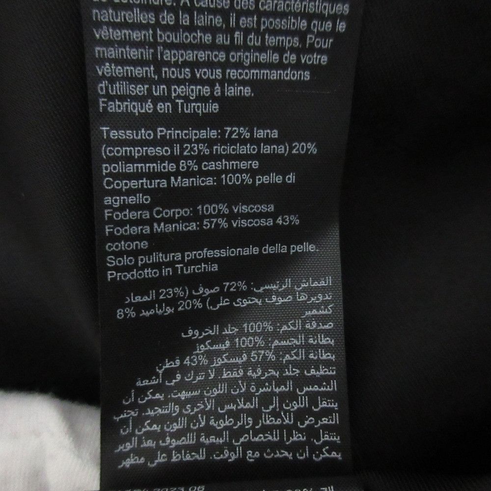 Other All Saints All Saints SIDNEY LEA Wool Cashmere Leather Coat Textile Outerwear DUTY FREE for USA Size ONE SIZE - 15 Thumbnail