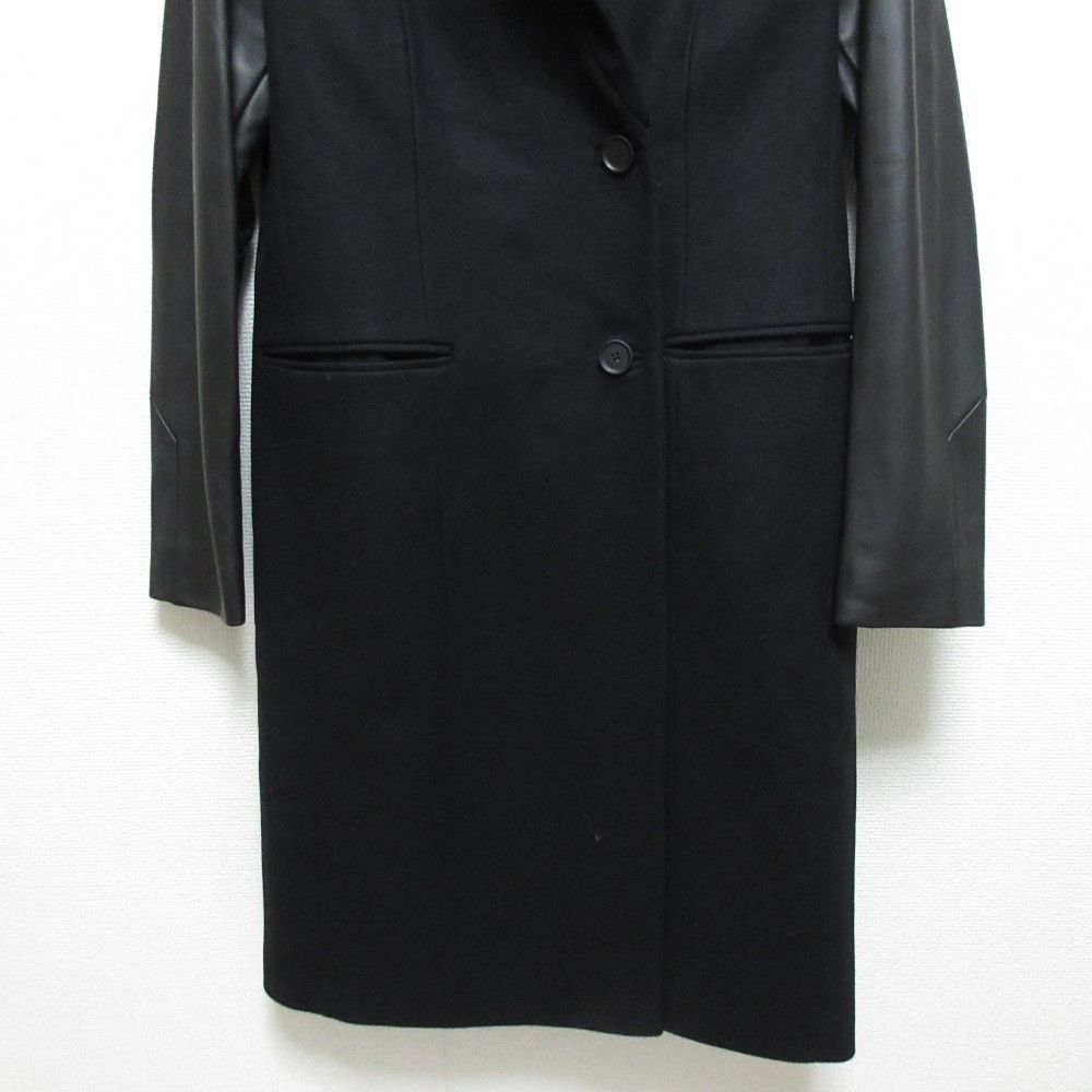 Other All Saints All Saints SIDNEY LEA Wool Cashmere Leather Coat Textile Outerwear DUTY FREE for USA Size ONE SIZE - 7 Thumbnail