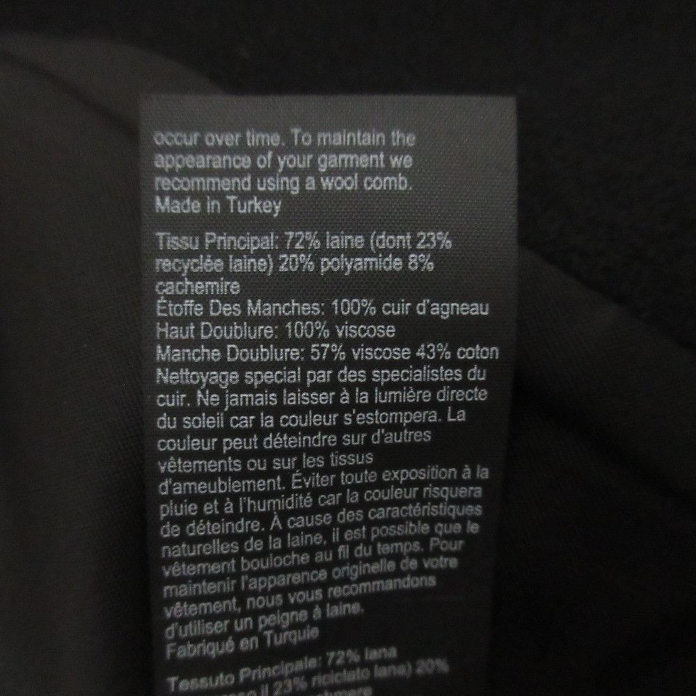 Other All Saints All Saints SIDNEY LEA Wool Cashmere Leather Coat Textile Outerwear DUTY FREE for USA Size ONE SIZE - 14 Thumbnail