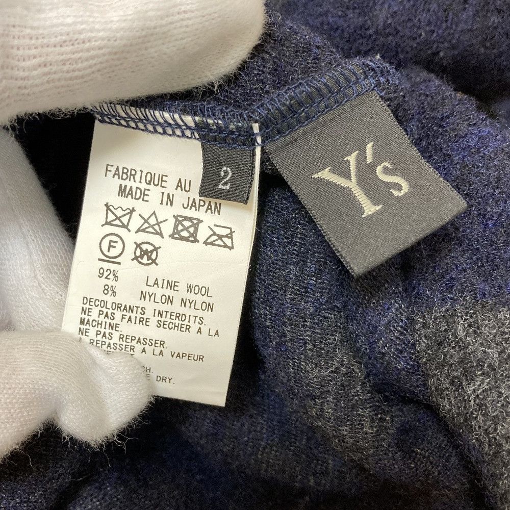 Other Yoji Yamamoto Y's Wool Knit Tailored Jacket Textile Outerwear YM-T49-967 DUTY FREE for USA Size ONE SIZE - 7 Thumbnail