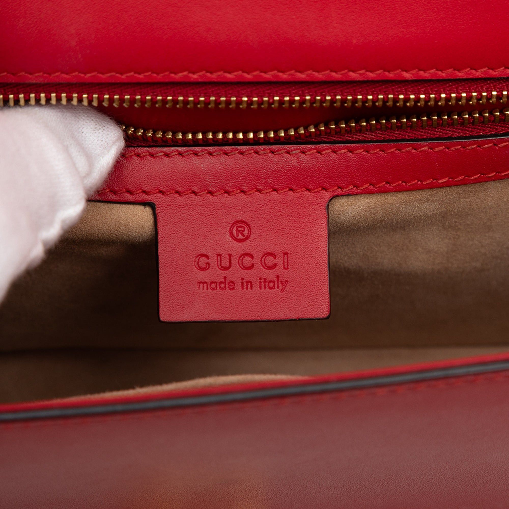 Gucci Small Leather Sylvie Web Satchel Size ONE SIZE - 5 Thumbnail
