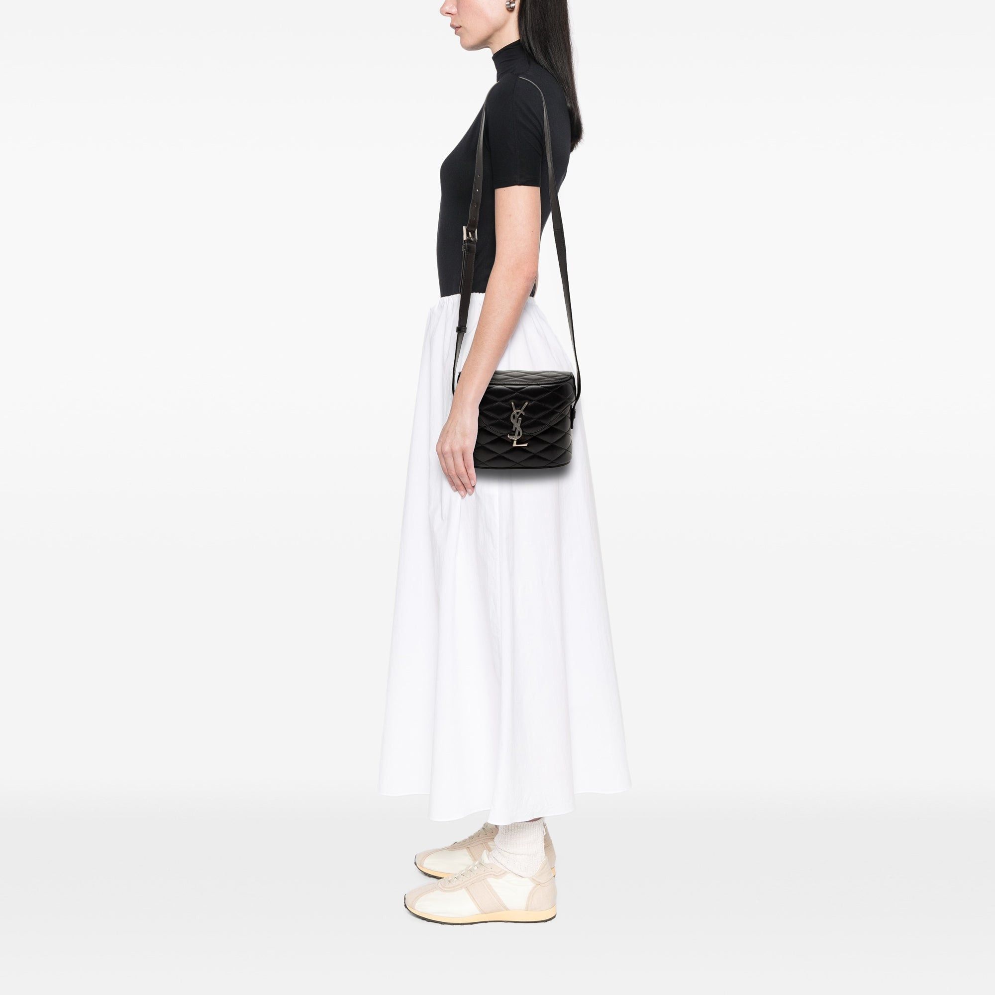 Saint Laurent Paris Quilted Lambskin Monogram June Box Bag Size ONE SIZE - 8 Thumbnail
