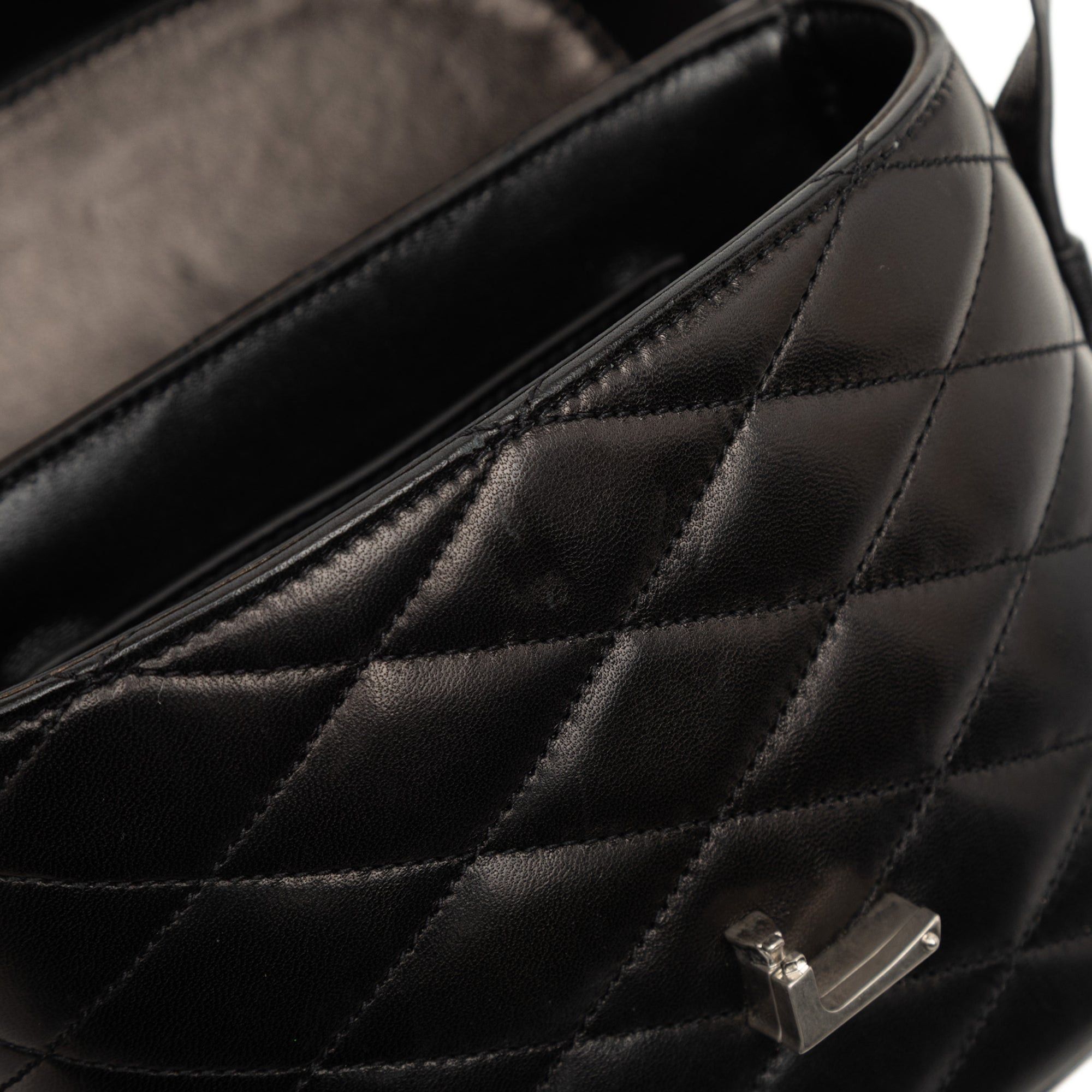 Saint Laurent Paris Quilted Lambskin Monogram June Box Bag Size ONE SIZE - 7 Thumbnail