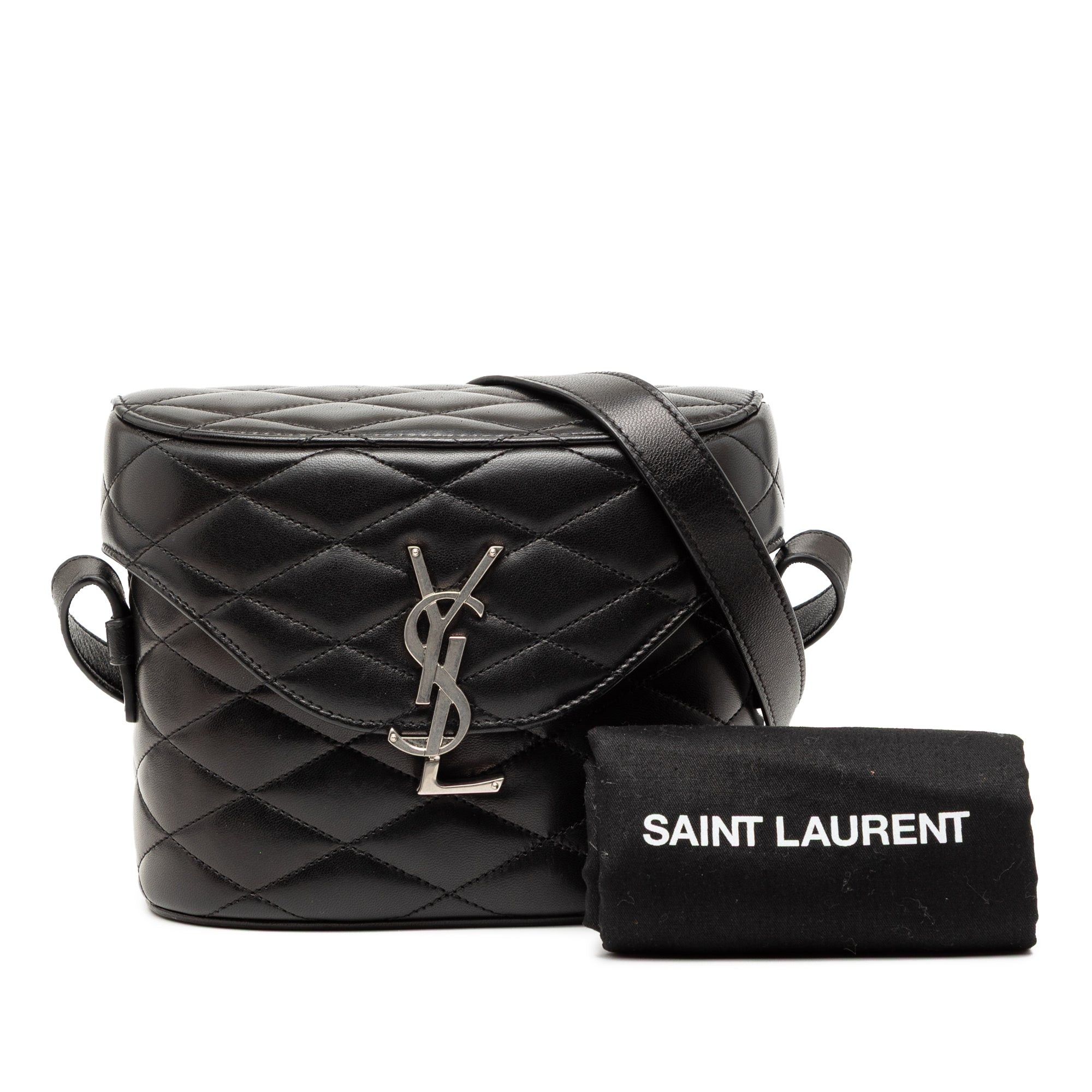 Saint Laurent Paris Quilted Lambskin Monogram June Box Bag Size ONE SIZE - 9 Thumbnail