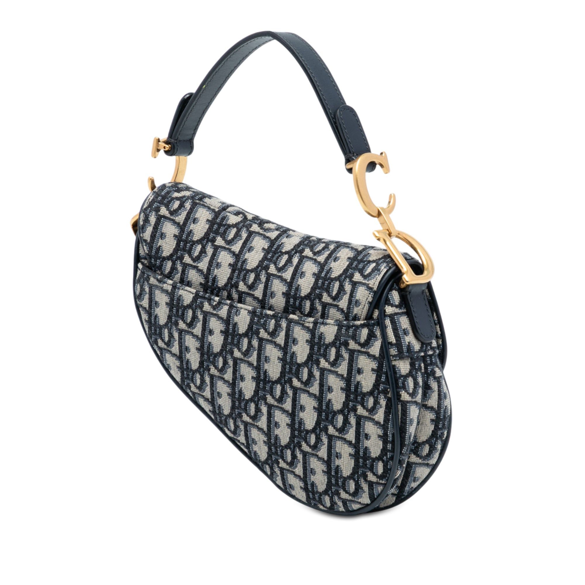 Dior Mini Oblique Canvas Saddle Bag Size ONE SIZE - 2 Thumbnail