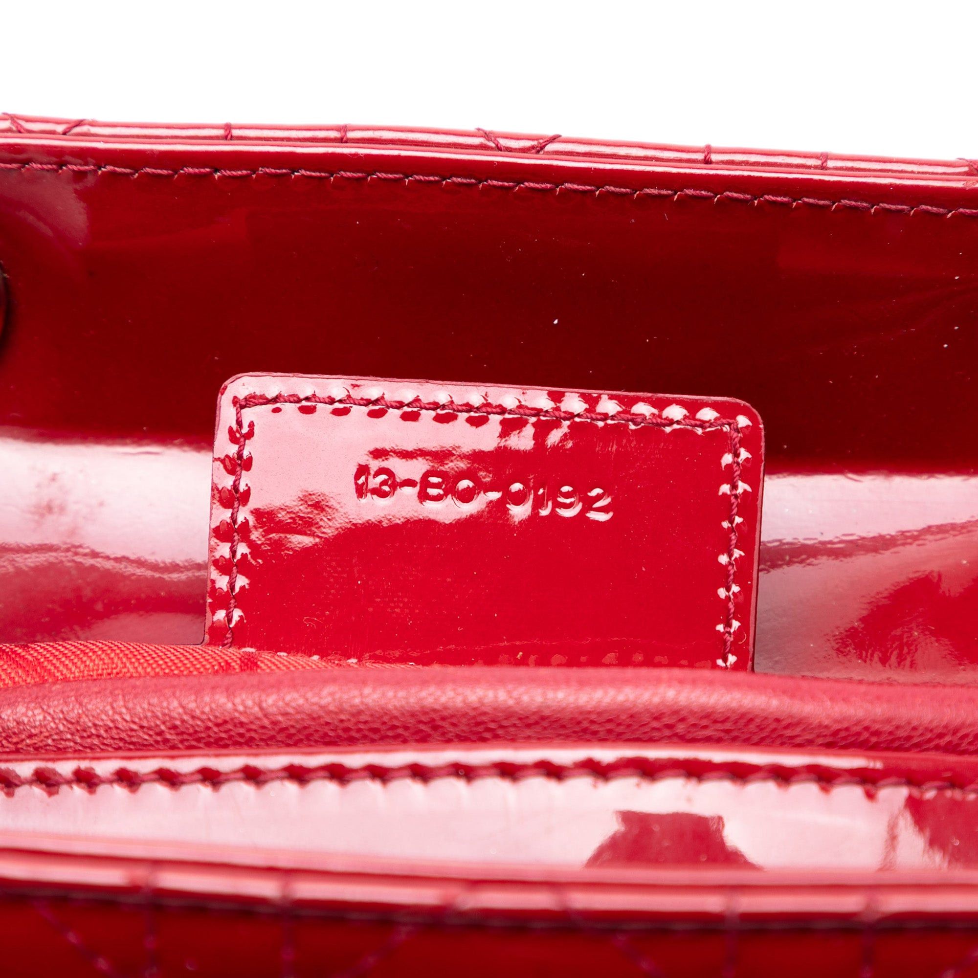 Dior Medium Patent Cannage Lady Dior Size ONE SIZE - 5 Thumbnail
