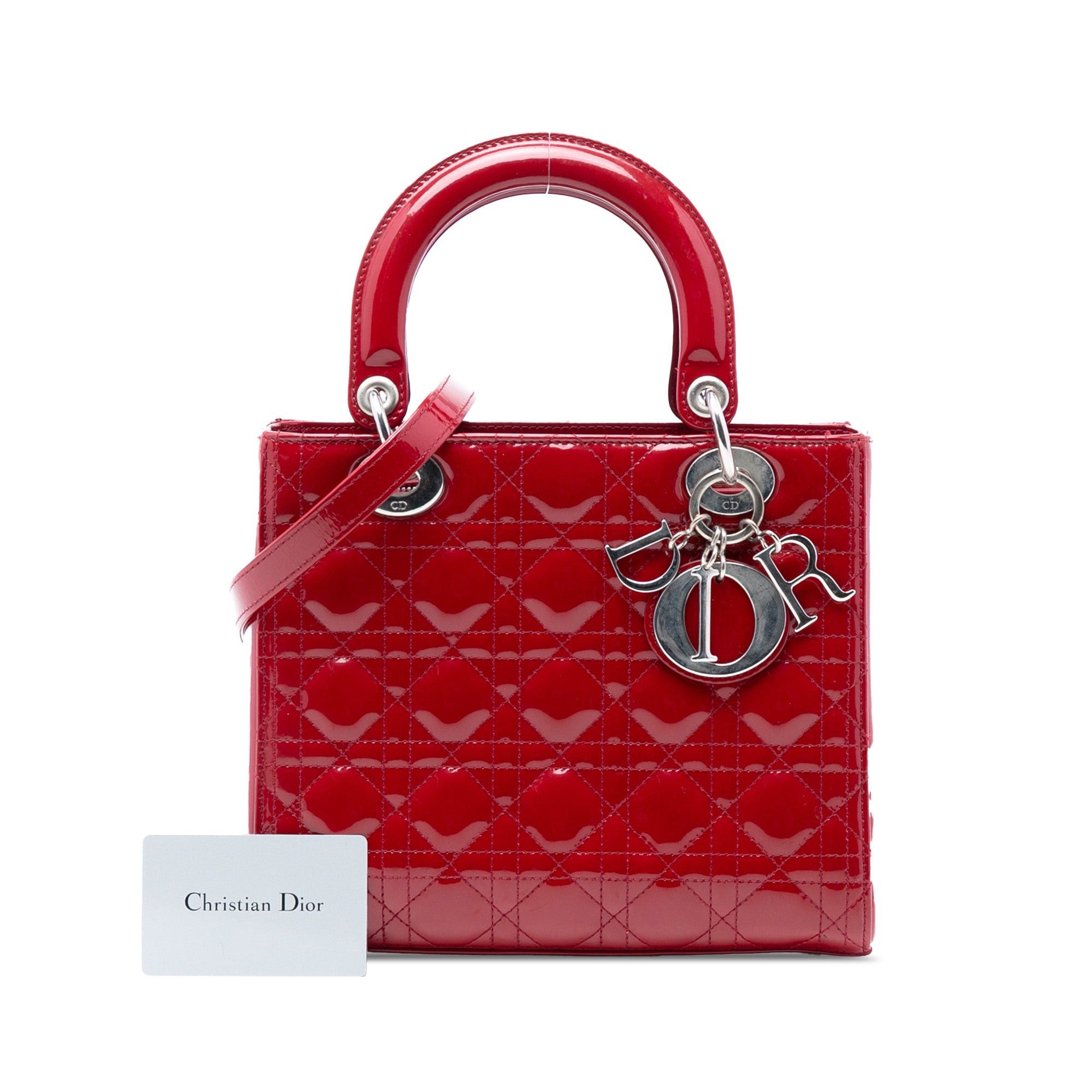 Dior Medium Patent Cannage Lady Dior Size ONE SIZE - 9 Thumbnail