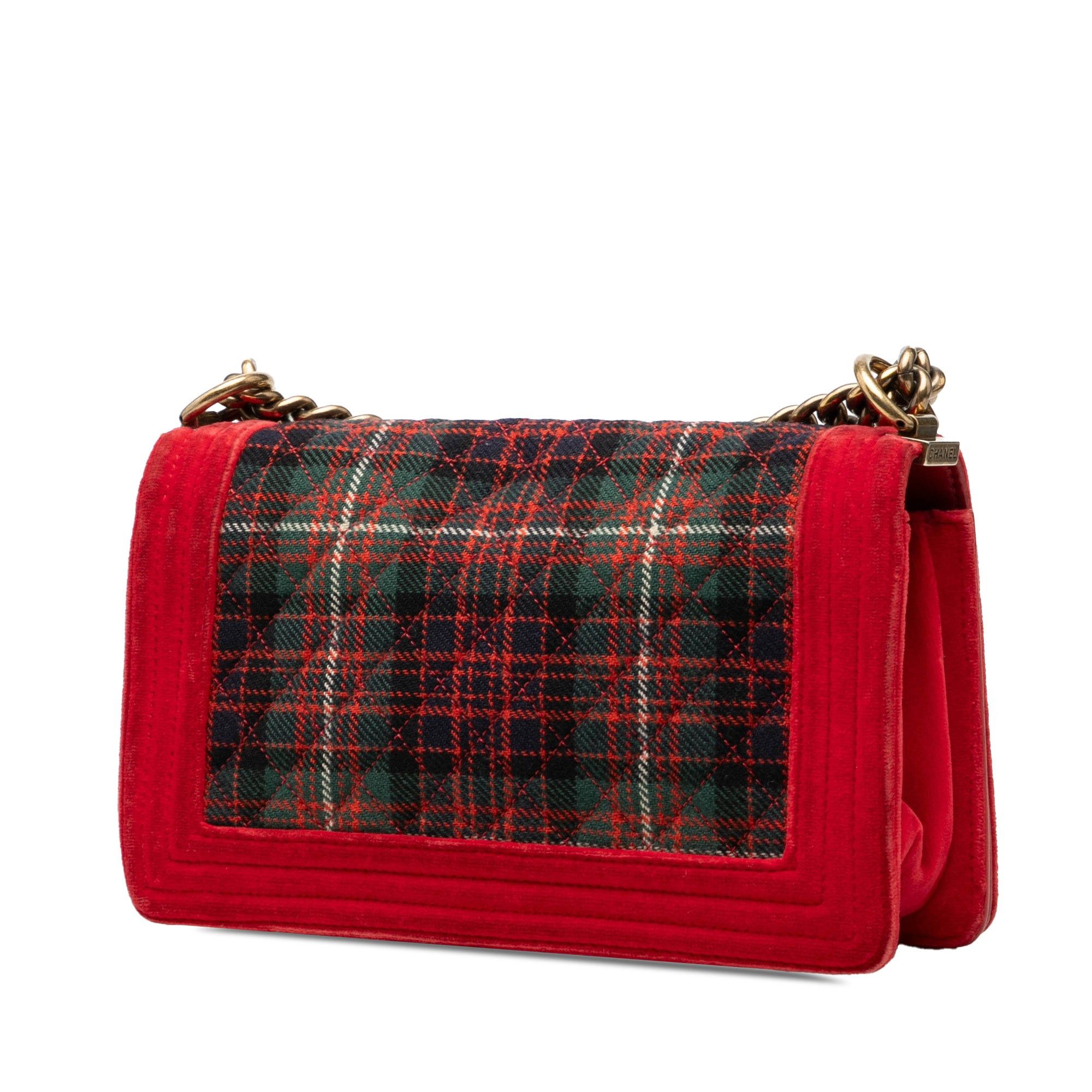 Chanel Old Medium Quilted Tweed and Velvet Boy Flap Size ONE SIZE - 2 Thumbnail