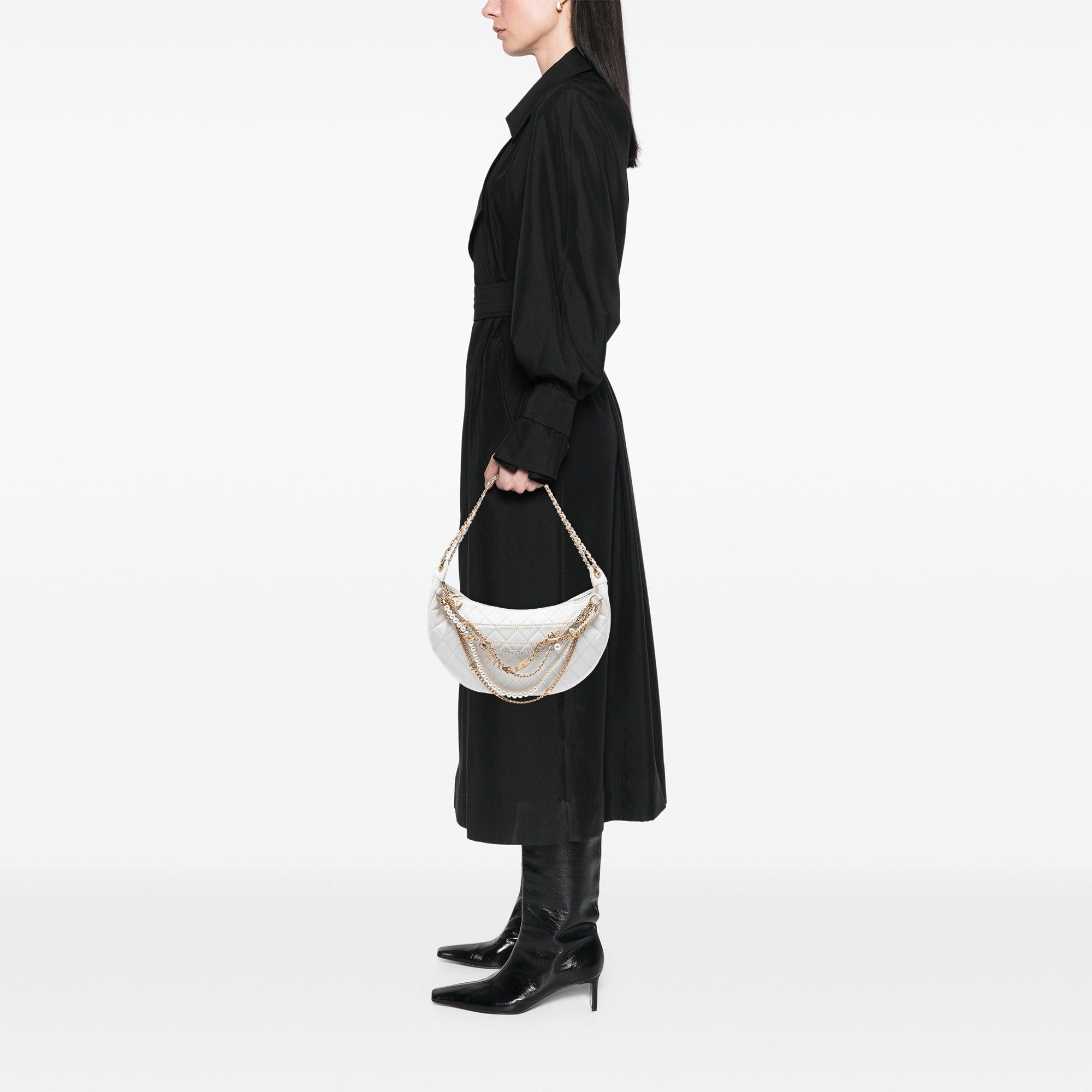 Chanel Quilted Lambskin All About Chains Hobo Size ONE SIZE - 7 Thumbnail