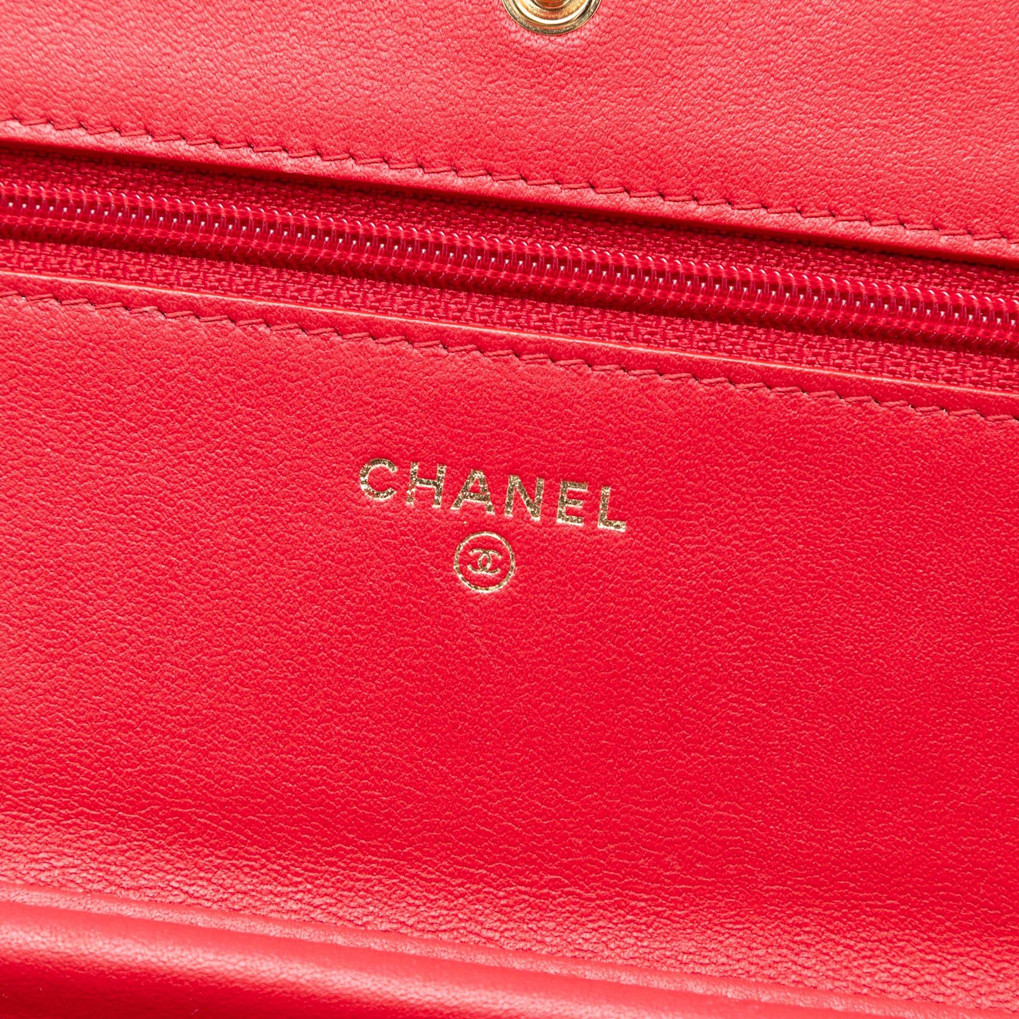 Chanel Caviar CC Filigree Wallet On Chain Size ONE SIZE - 5 Thumbnail