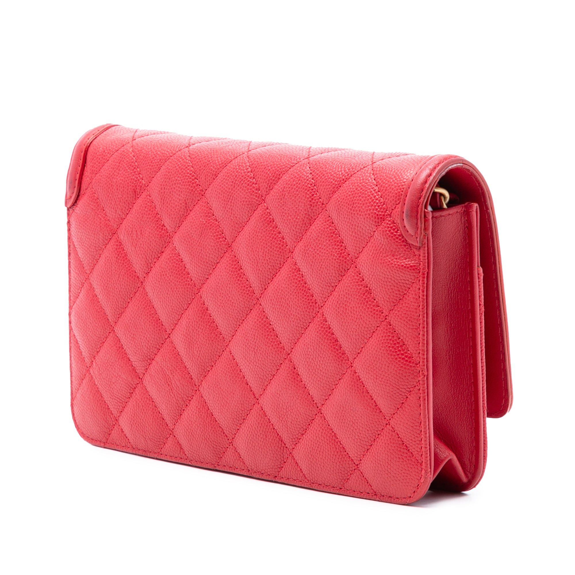 Chanel Caviar CC Filigree Wallet On Chain Size ONE SIZE - 2 Thumbnail