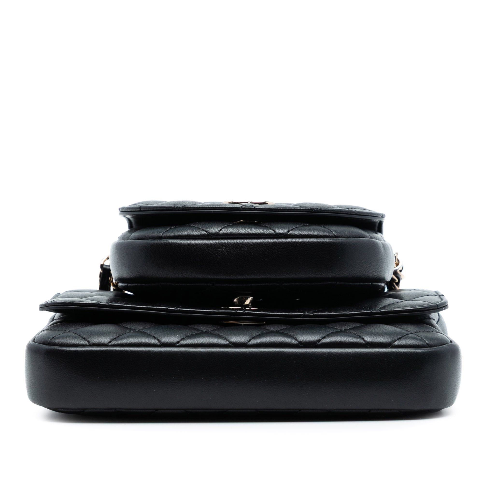 Chanel CC Quilted Lambskin Side Packs Flap Size ONE SIZE - 3 Thumbnail