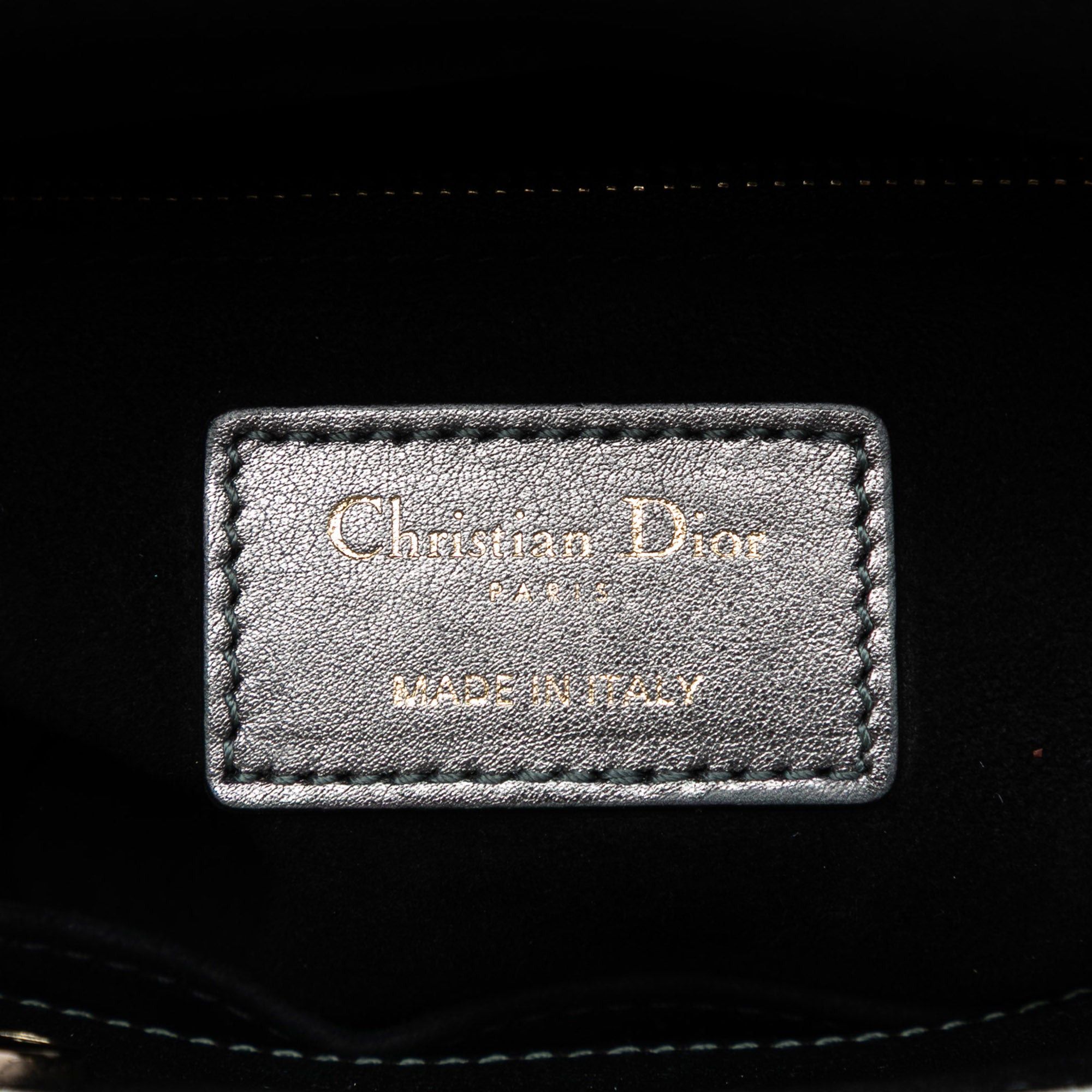 Dior Small Metallic Lambskin Cannage My ABCDior Lady Dior Size ONE SIZE - 5 Thumbnail