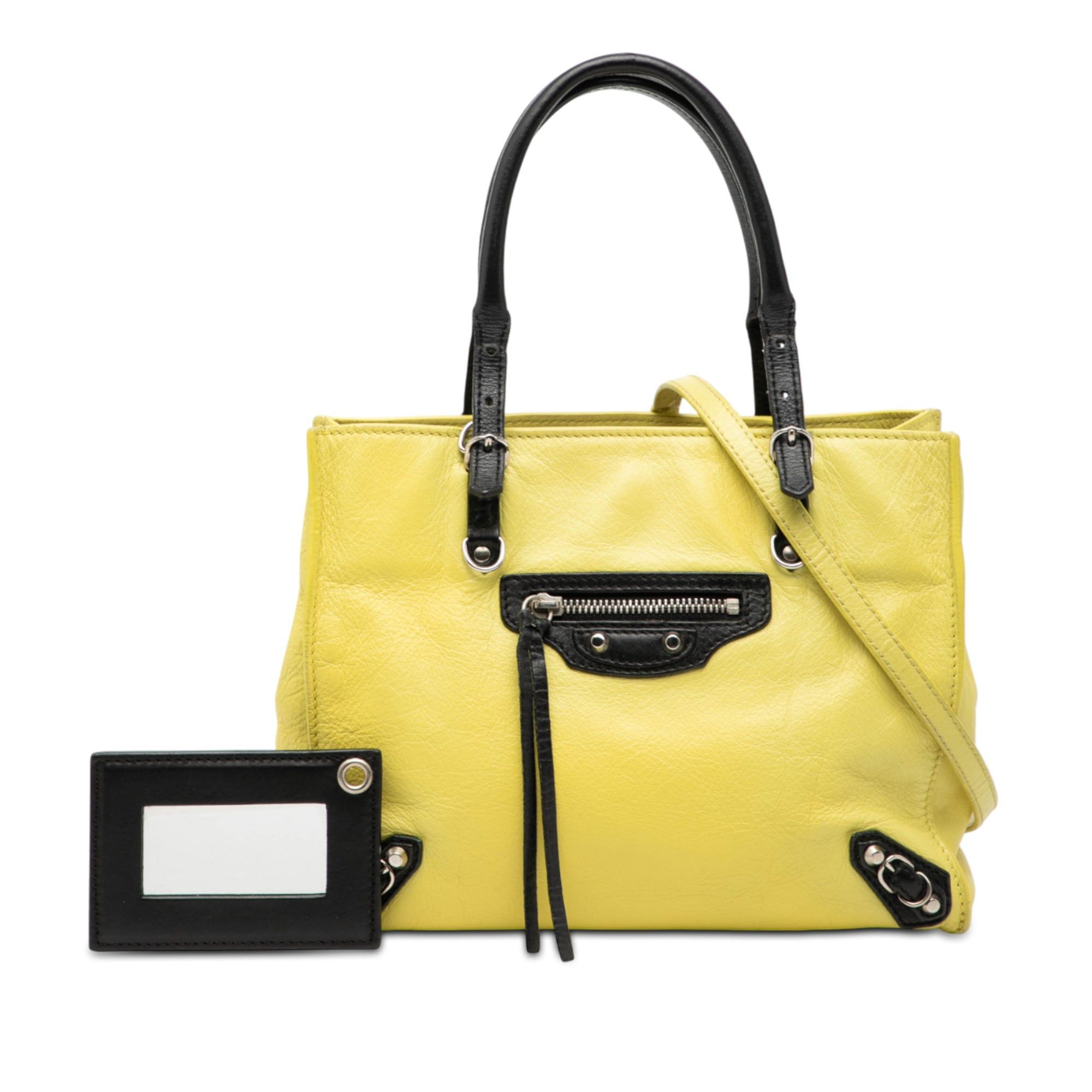 Balenciaga Mini Bicolor Leather Papier A4 Zip Around Tote Size ONE SIZE - 8 Thumbnail