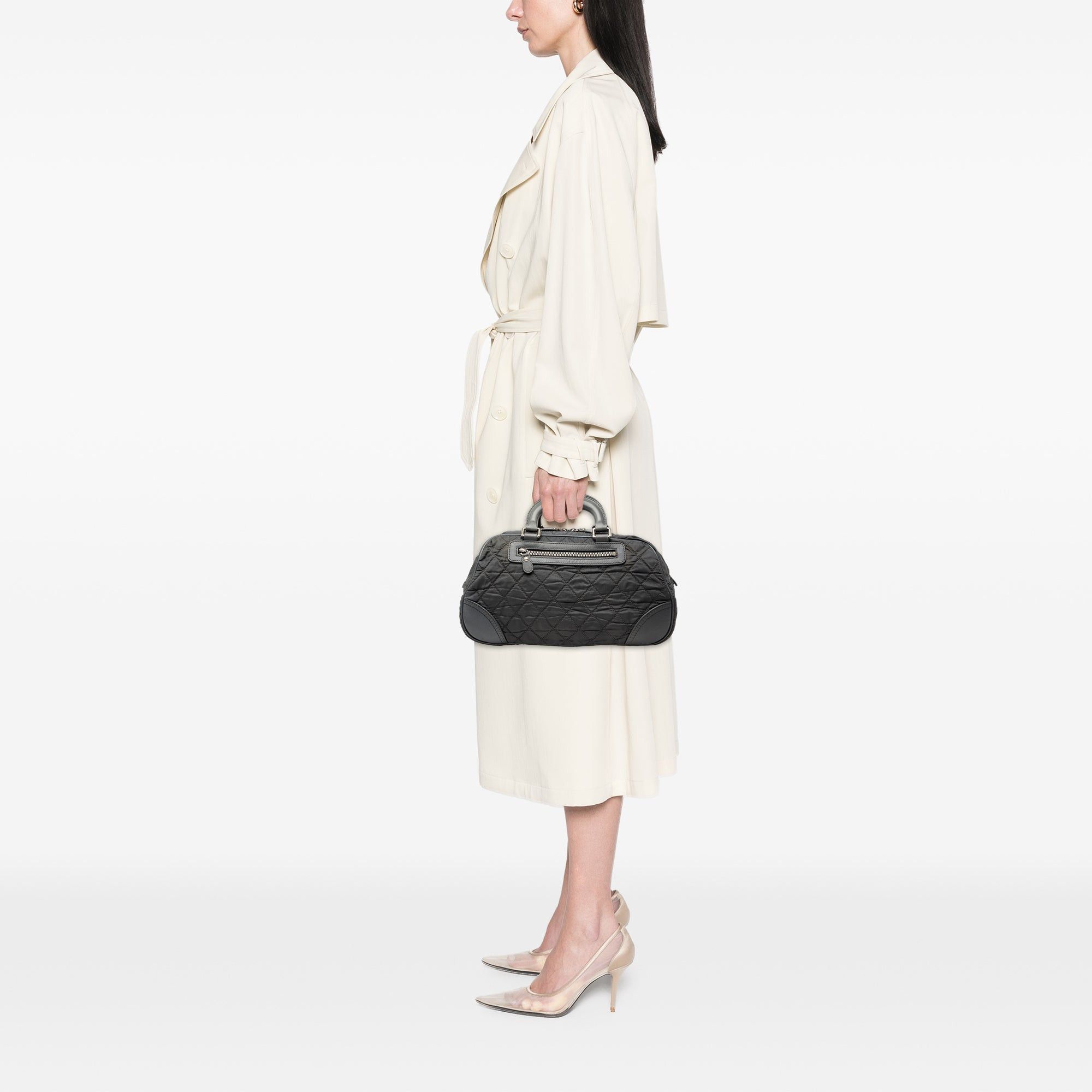 Chanel Paris New York Quilted Nylon Duffle Handbag Size ONE SIZE - 7 Thumbnail