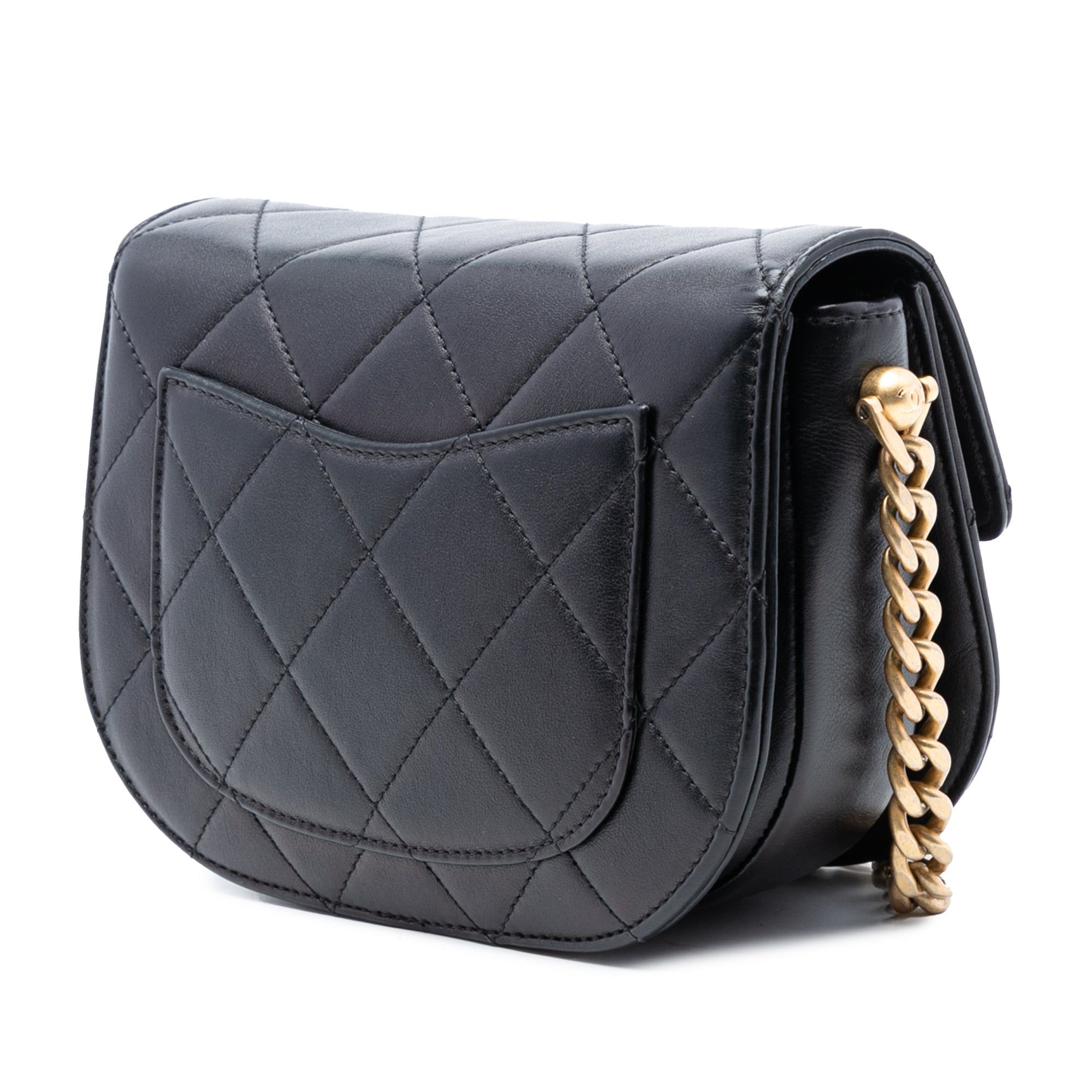 Chanel Mini CC Quilted Shiny Calfskin Round Moon Messenger Flap Size ONE SIZE - 2 Thumbnail