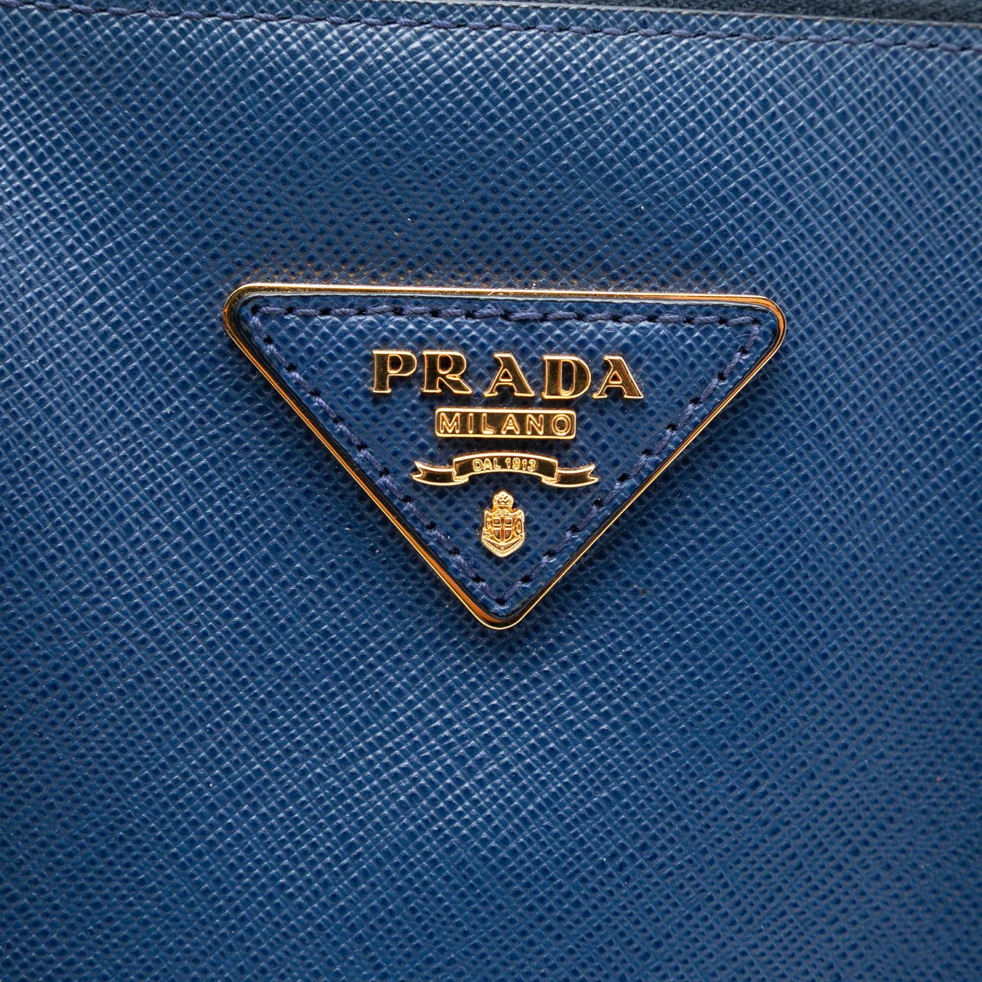 Prada Medium Bicolor Saffiano Lux Promenade Satchel Size ONE SIZE - 5 Thumbnail