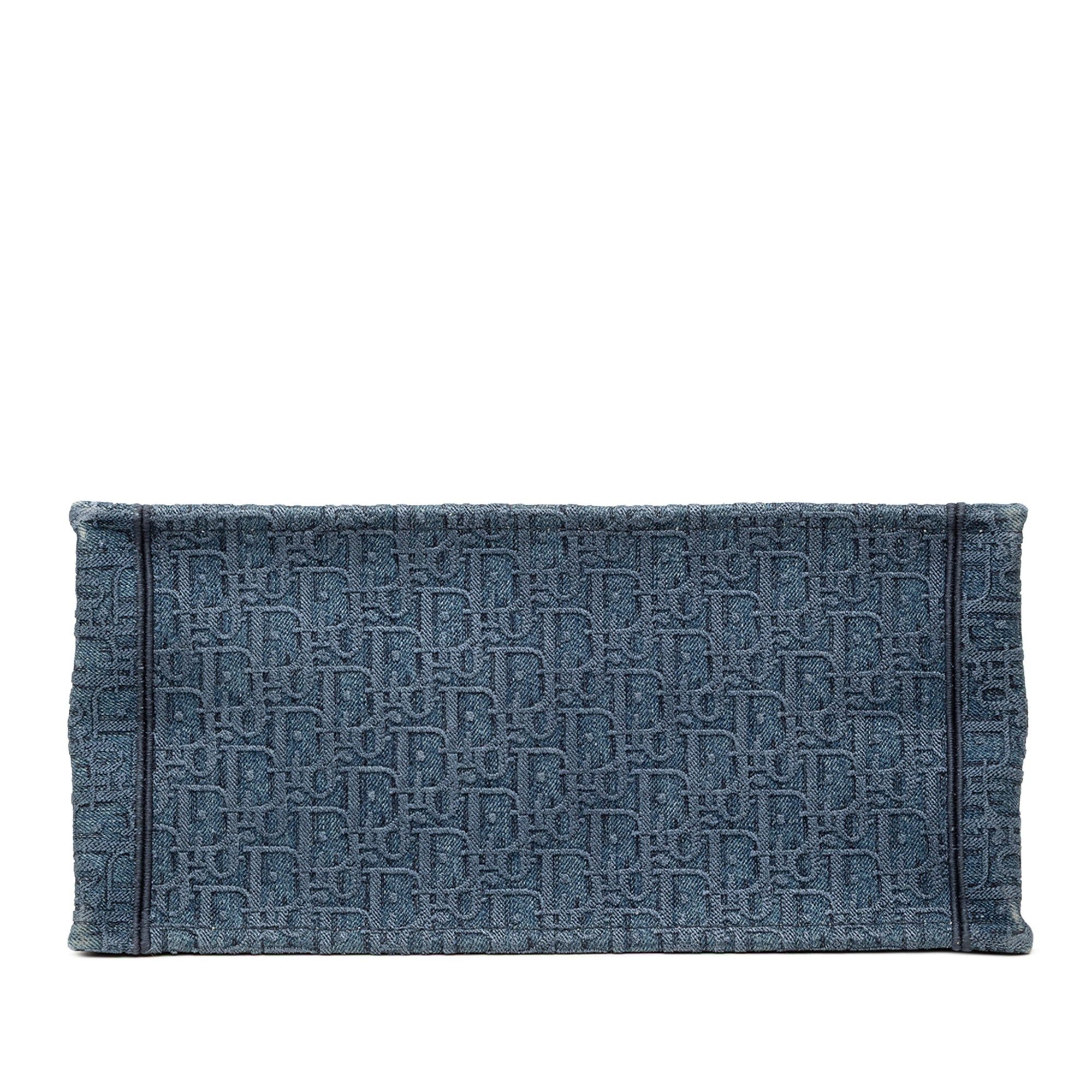 Dior Medium Oblique Denim Book Tote Size ONE SIZE - 3 Thumbnail