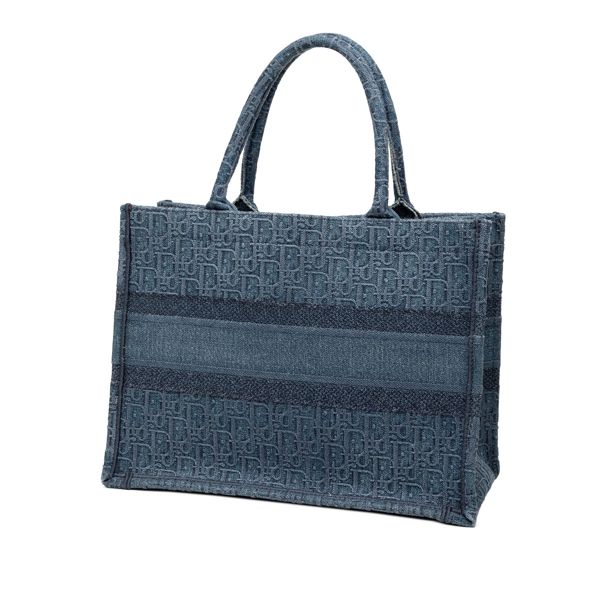 Dior Medium Oblique Denim Book Tote Size ONE SIZE - 2 Thumbnail