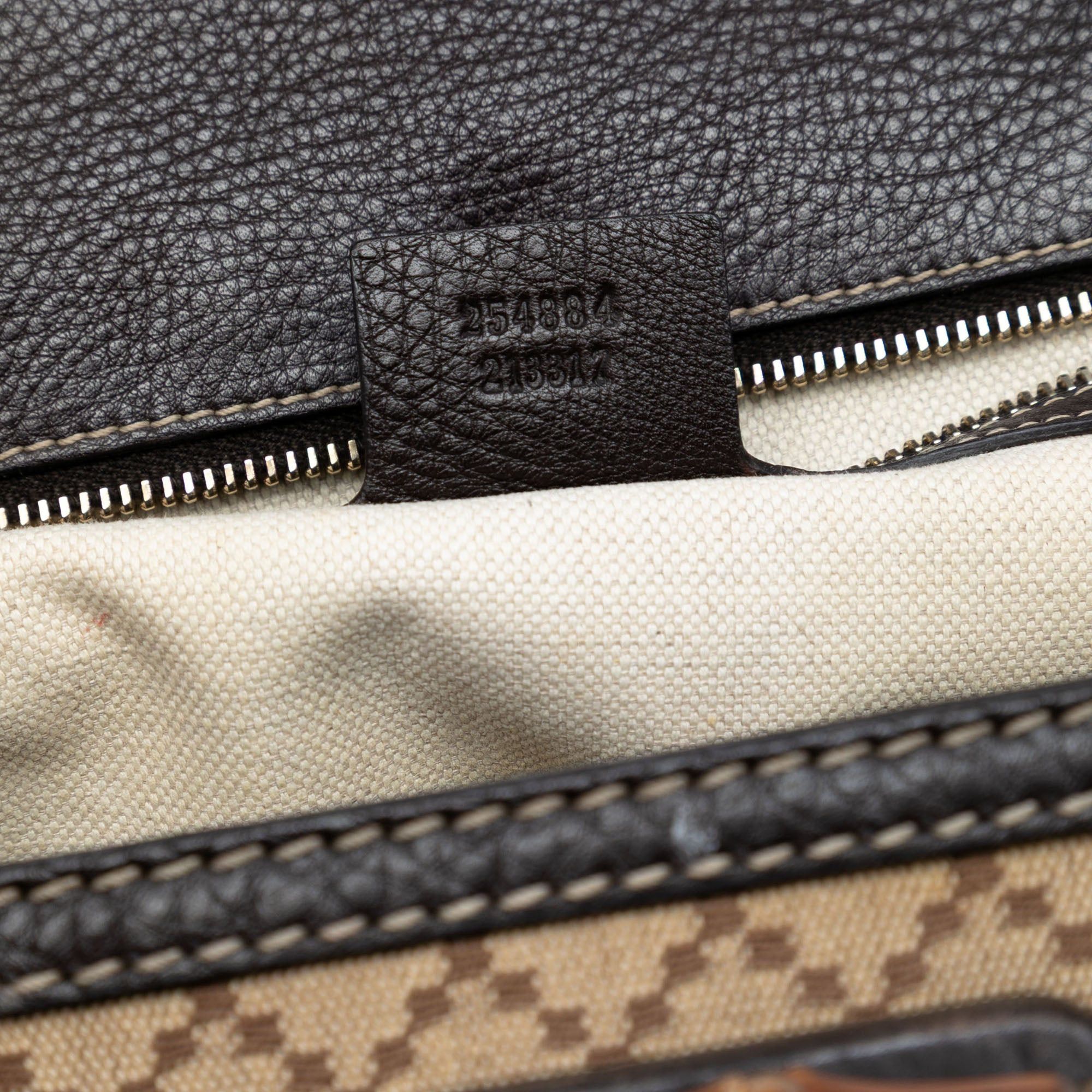 Gucci Medium Diamante Canvas New Bamboo Satchel Size ONE SIZE - 6 Thumbnail