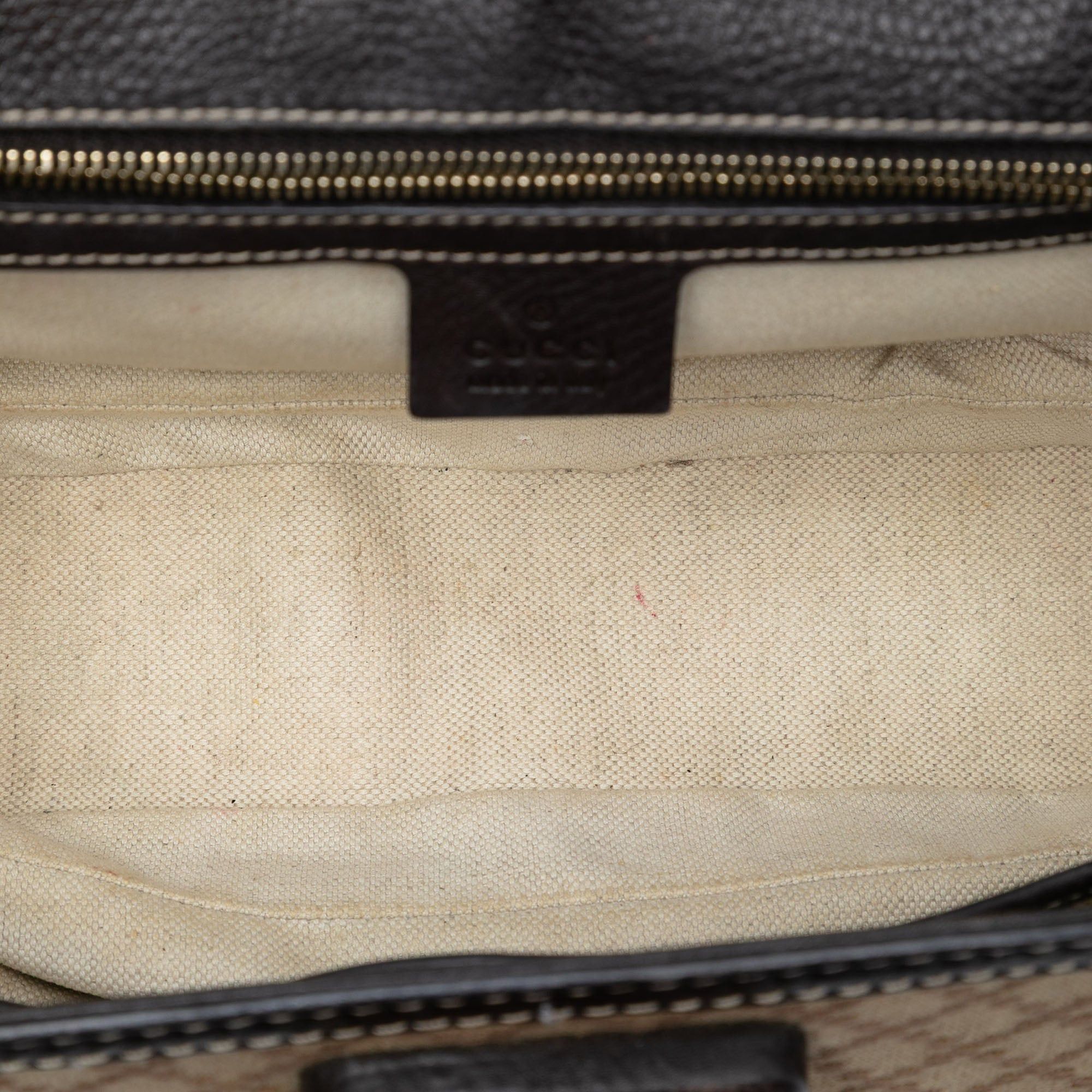 Gucci Medium Diamante Canvas New Bamboo Satchel Size ONE SIZE - 4 Thumbnail