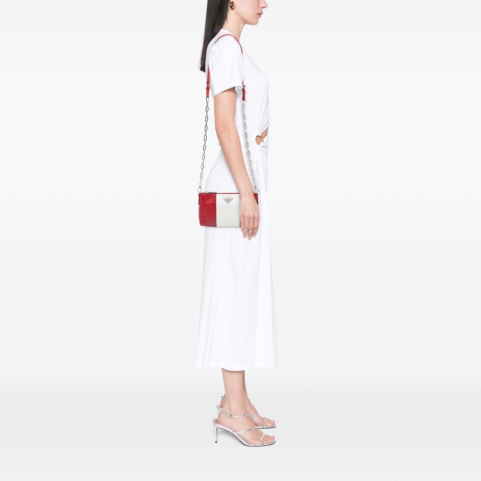 Prada Bicolor Saffiano Lux Crossbody Size ONE SIZE - 6 Thumbnail