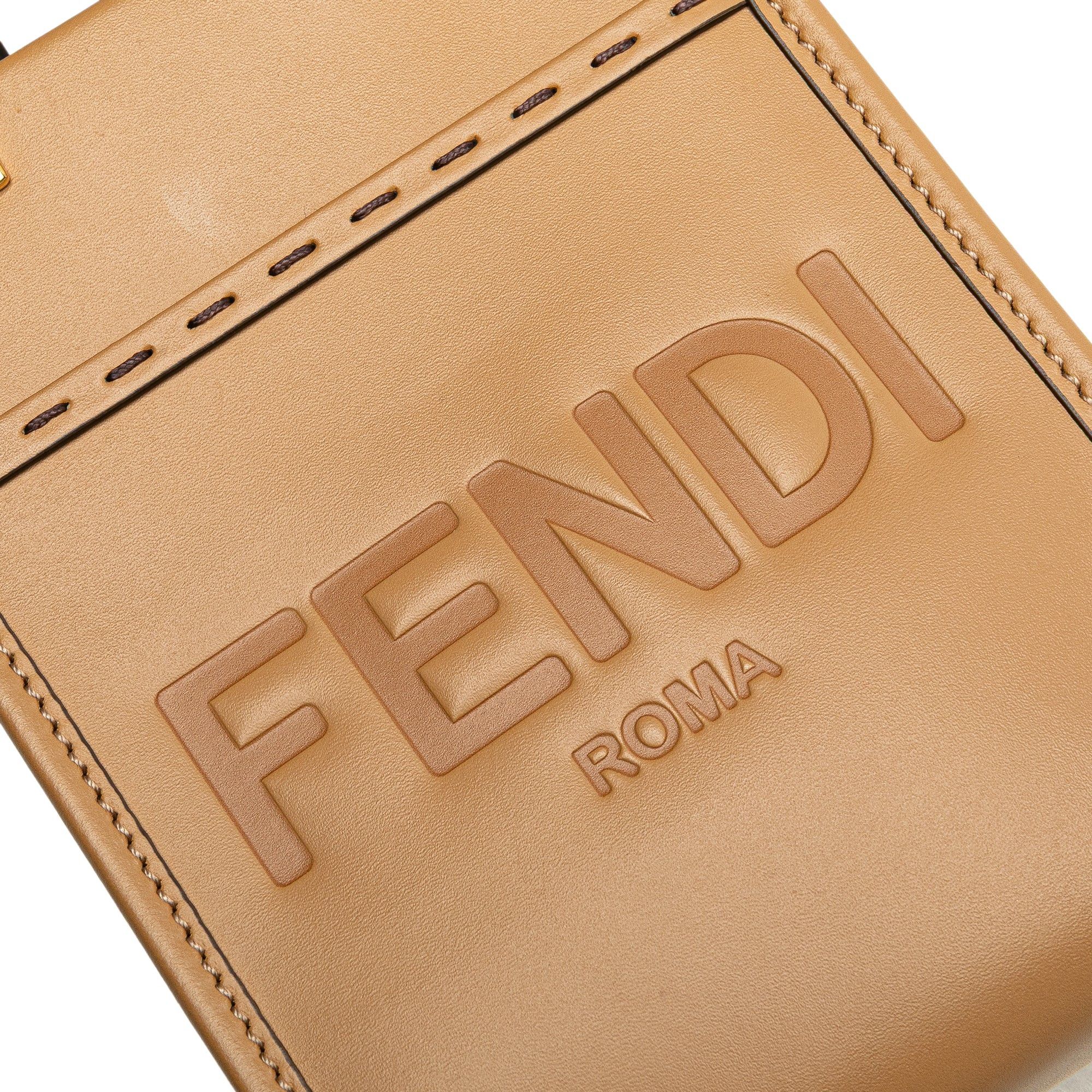 Fendi Mini Leather Sunshine Shopper Tote Size ONE SIZE - 7 Thumbnail