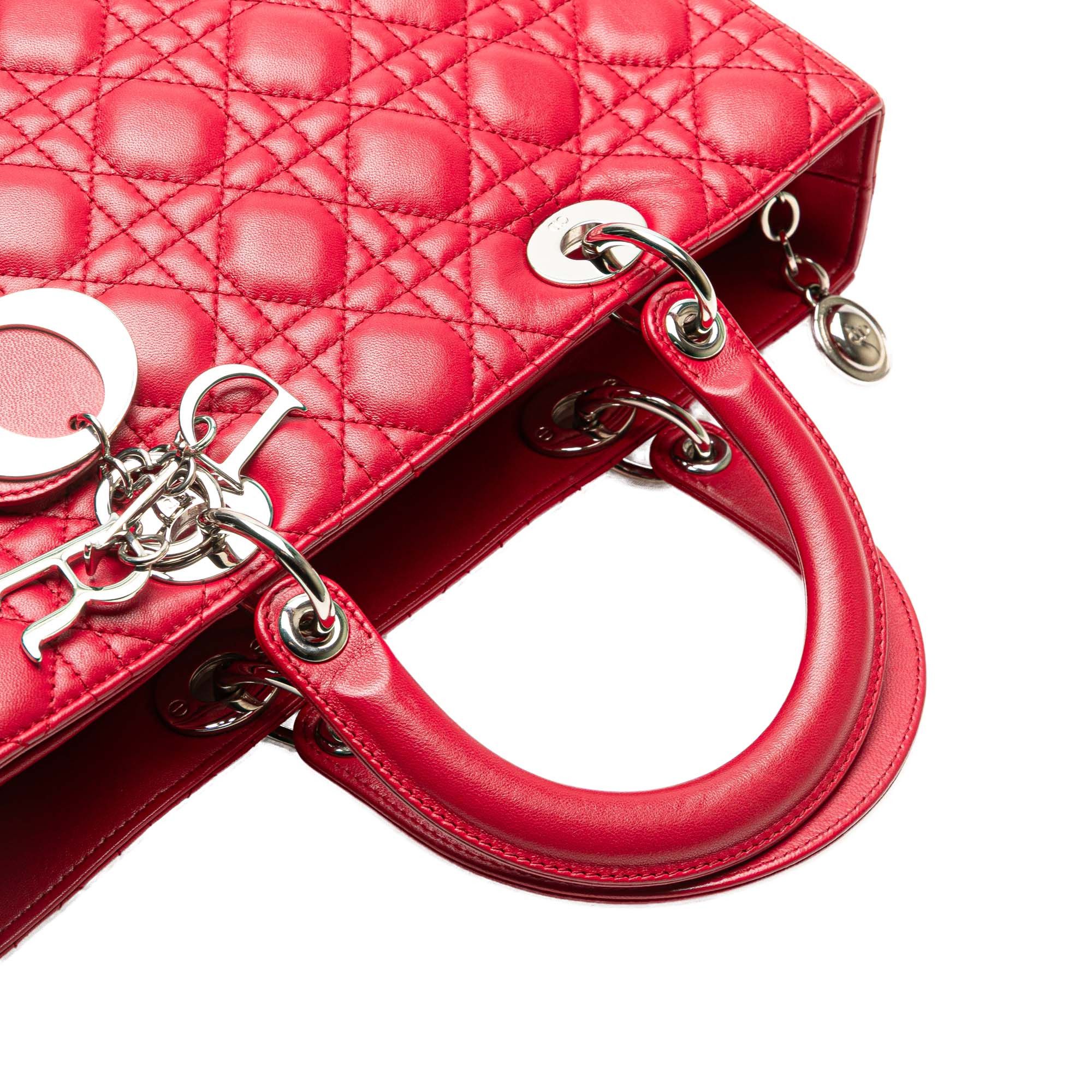 Dior Large Lambskin Cannage Lady Dior Size ONE SIZE - 9 Thumbnail