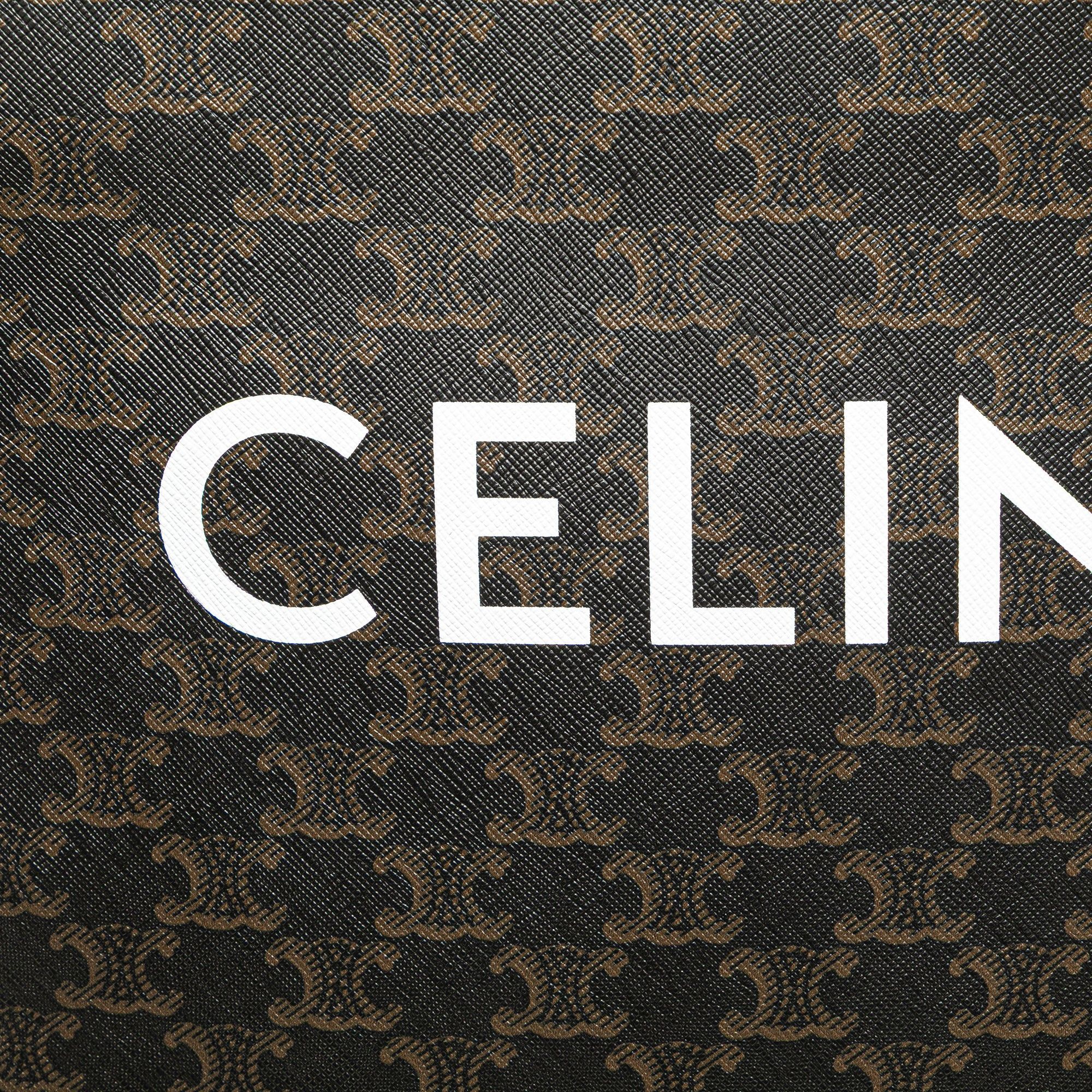 Celine Small Triomphe Coated Canvas Vertical Cabas Tote Size ONE SIZE - 6 Thumbnail