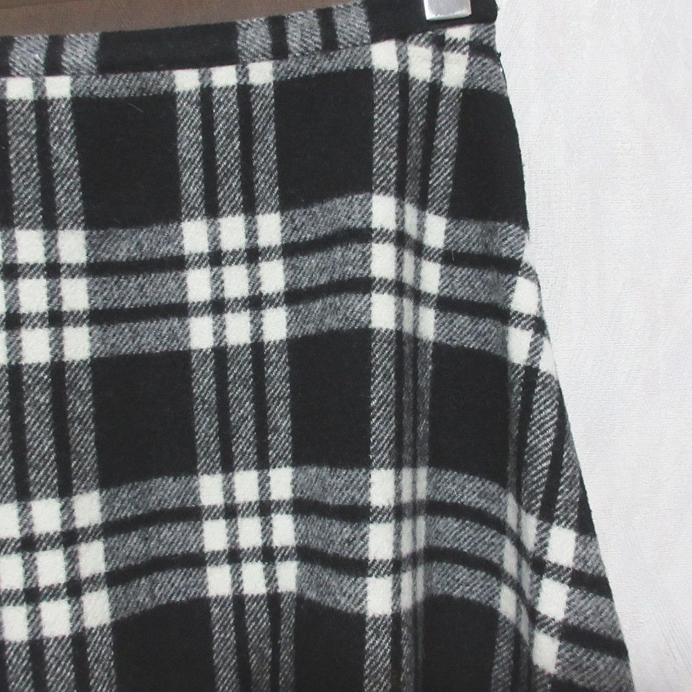 Other Other WONDERFUL WORLD Check Wool Long Skirt Textile Skirts W54FS23 DUTY FREE for USA Size ONE SIZE - 3 Thumbnail