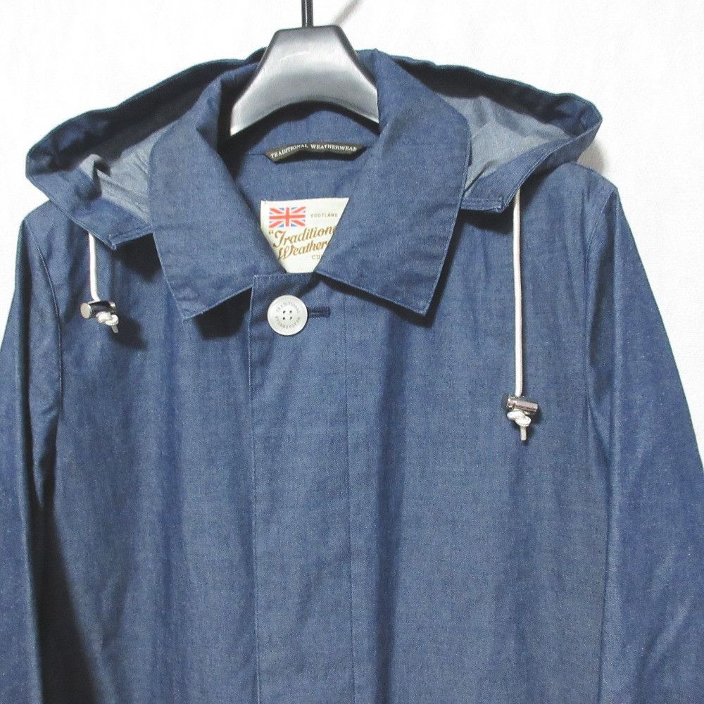 Other Other Traditional Weatherwear SELBY HOOD Denim-like Coat Textile Outerwear DUTY FREE for USA Size ONE SIZE - 4 Thumbnail